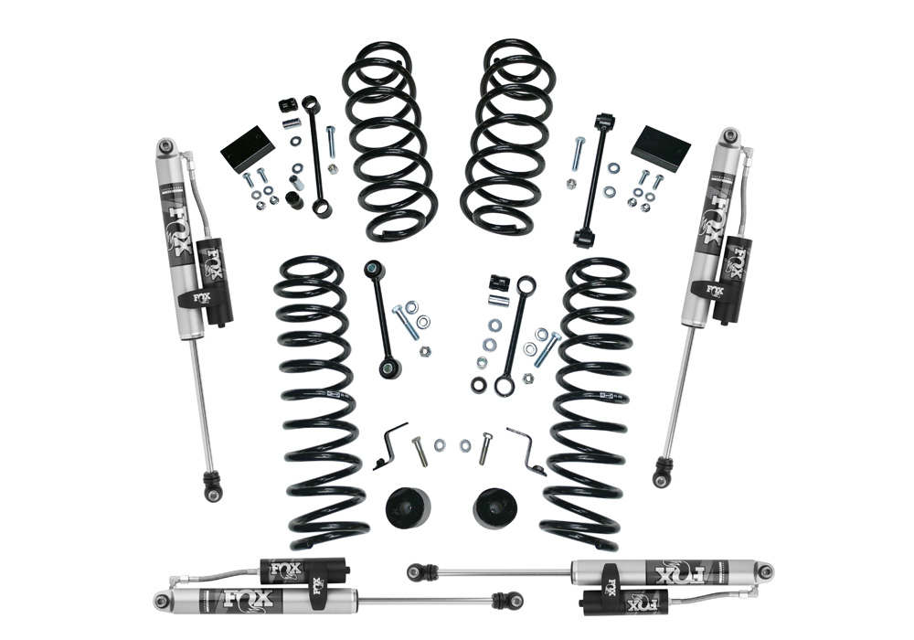 Superlift K183FX - 18-22 Jeep Wrangler JLU (NO Mojave) 4WD 2.5in Dual Rate Coil Lift Kit w/Fox 2.0 Res Shocks