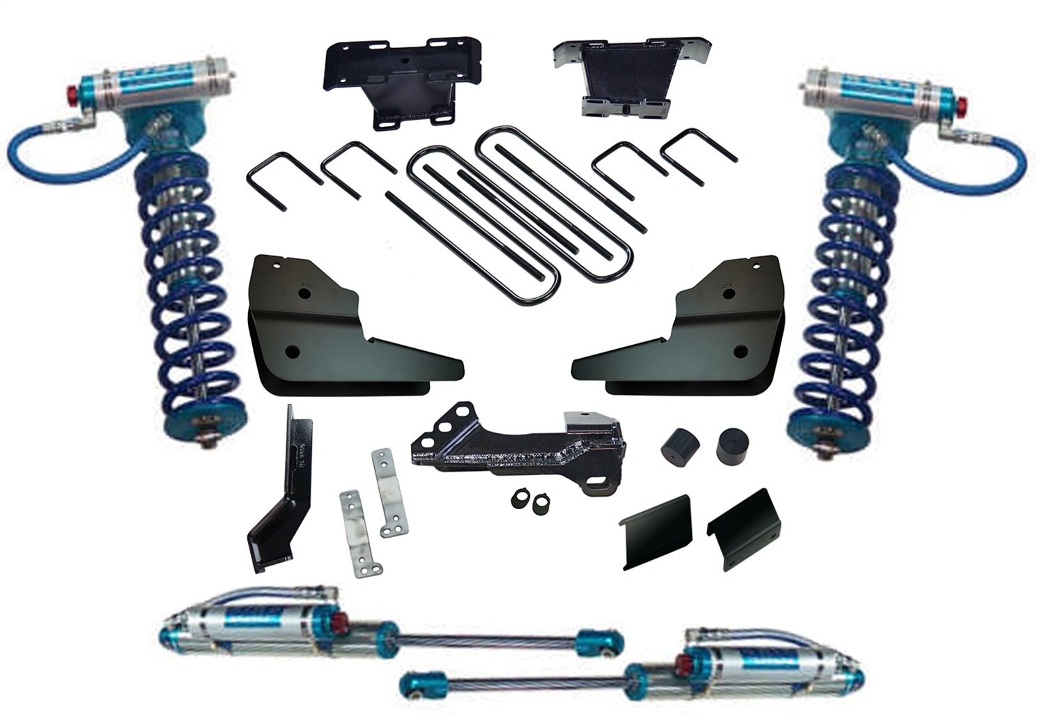 Superlift K1028KG - 23-24 Ford F250/F350 Diesel ONLY 4in Lift Kit w/King Coilover Shocks