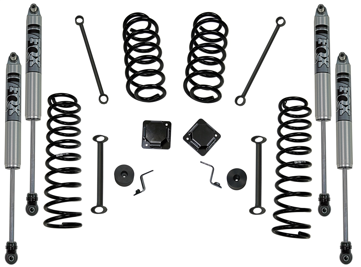 Superlift K1031F - 20-24 Jeep Gladiator (No Mojave/Diesel) 2.5in. Lift Kit w/FOX 2.0 Shocks 4in. Dual Rate CS