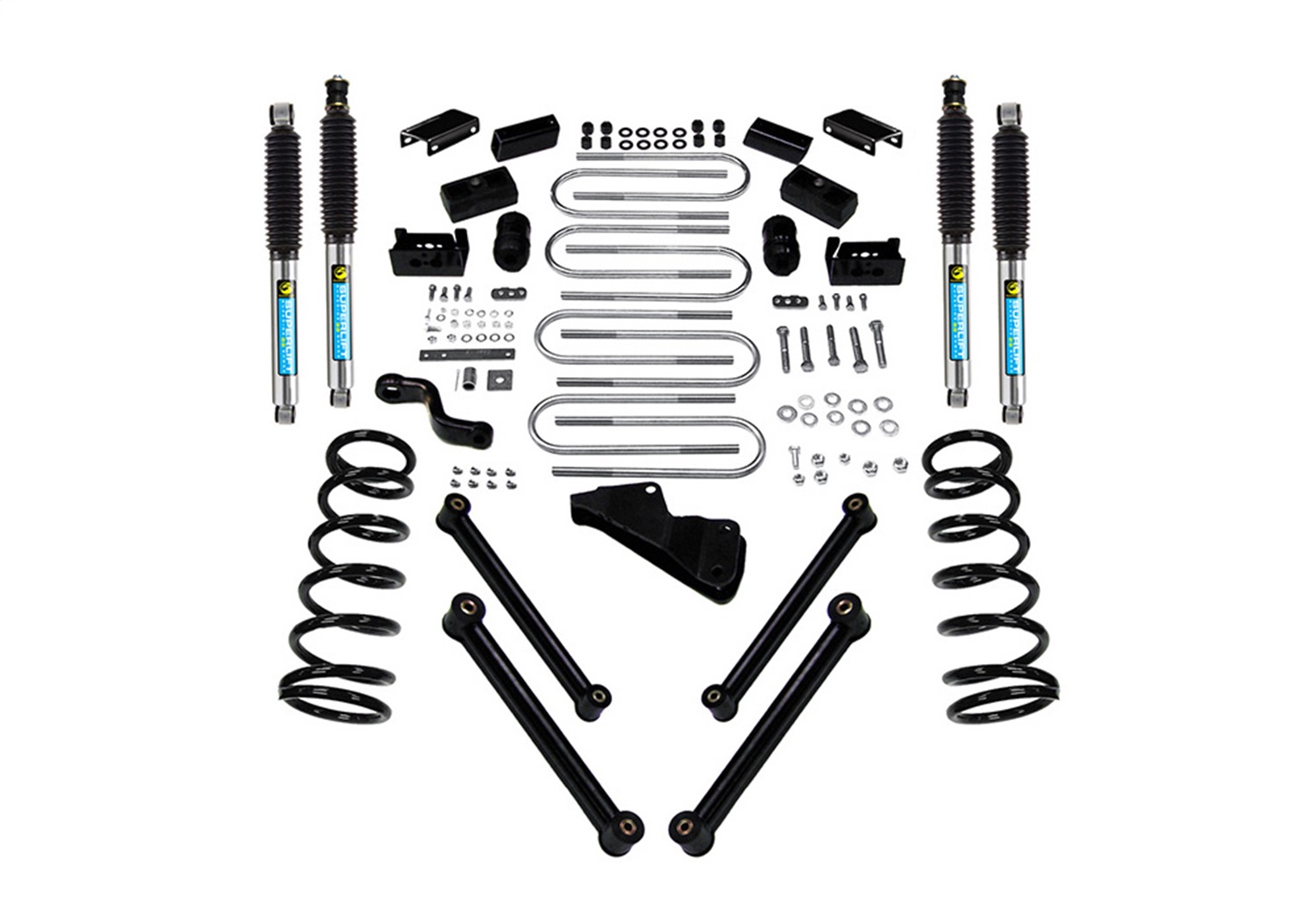 Superlift K832B - 03-08 Dodge Ram 2500/3500 4WD 4in Lift Kit w/ Bilstein Shocks Superlift K832B - 03-08 Dodge Ram 2500/3500 4WD 4in Lift Kit w/ Bilstein Shocks