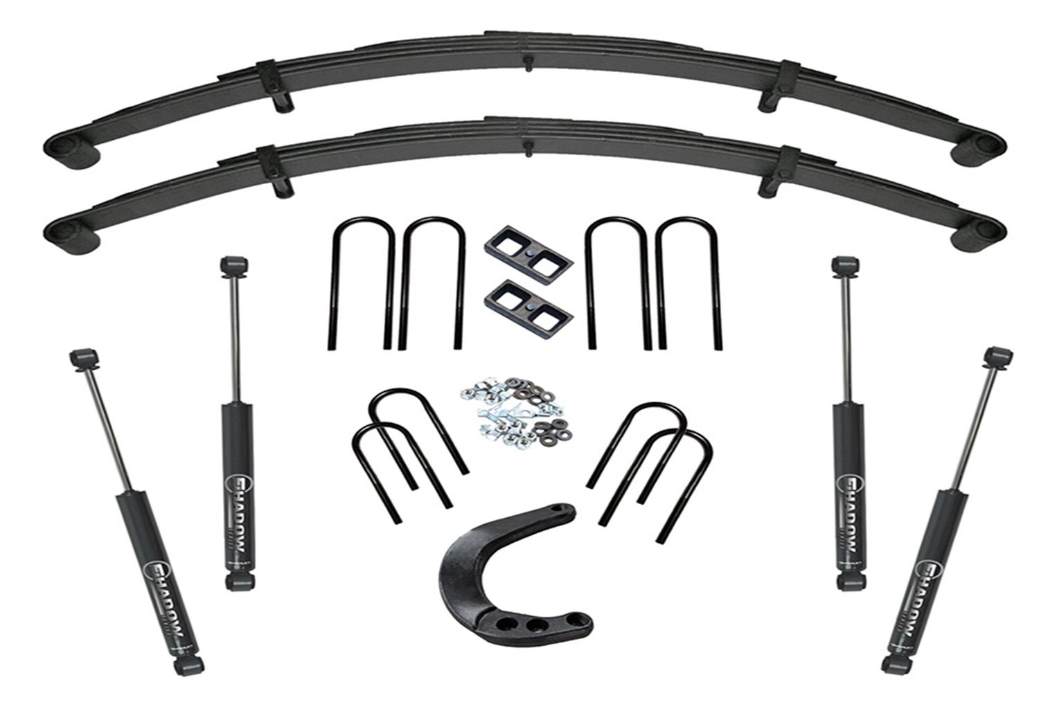 Superlift K440 - 73-91 Chevy K20/GMC K25 4WD 6in Lift Kit Rear Block Kit w/  Shocks