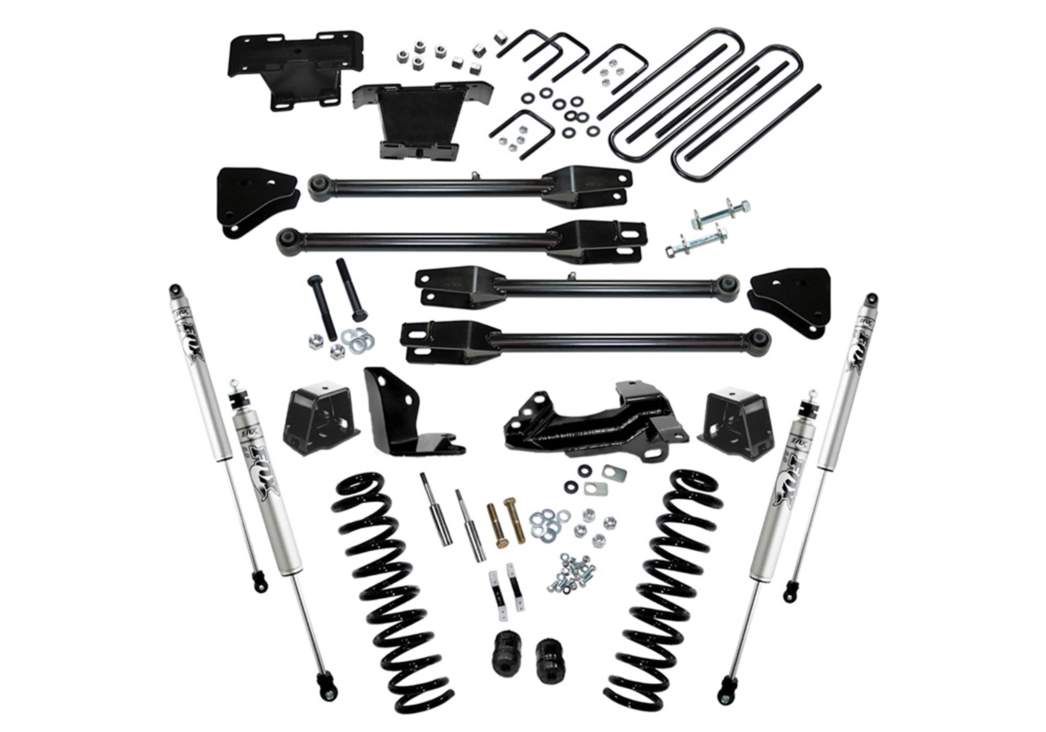 Superlift K230F - 05-07 Ford F-250 SuperDuty 4WD Diesel 4in Lift Kit w/ A 4 Link Conversion/Fox 2.0 Shocks Superlift K230F - 05-07 Ford F-250 SuperDuty 4WD Diesel 4in Lift Kit w/ A 4 Link Conversion/Fox 2.0 Shocks