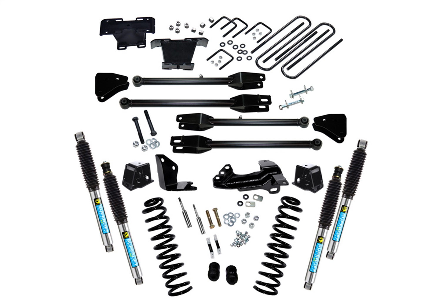 Superlift K230B - 05-07 Ford F-250/F-350 SuperDuty 4WD 4in Lift Kit w/ 4-Link Conversion & Bilstein Shocks Superlift K230B - 05-07 Ford F-250/F-350 SuperDuty 4WD 4in Lift Kit w/ 4-Link Conversion & Bilstein Shocks