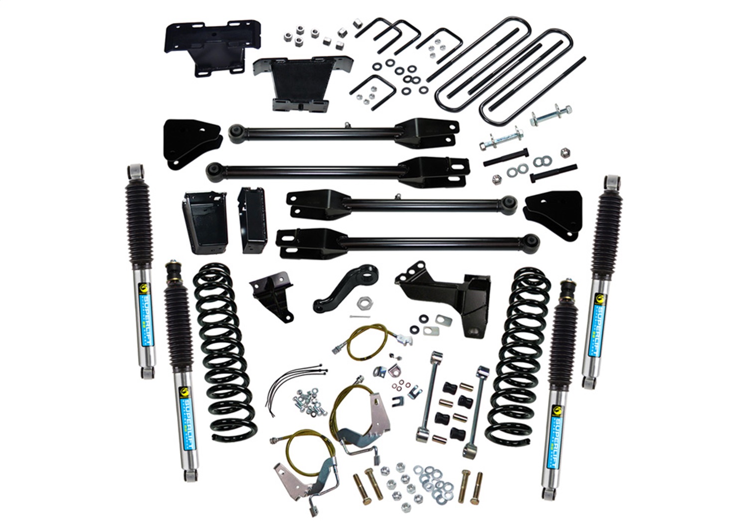 Superlift K234B - 08-10 Ford F-250/F-350 SuperDuty 4WD 6in Lift Kit w/ 4-Link Conversion & Bilstein Shocks Superlift K234B - 08-10 Ford F-250/F-350 SuperDuty 4WD 6in Lift Kit w/ 4-Link Conversion & Bilstein Shocks