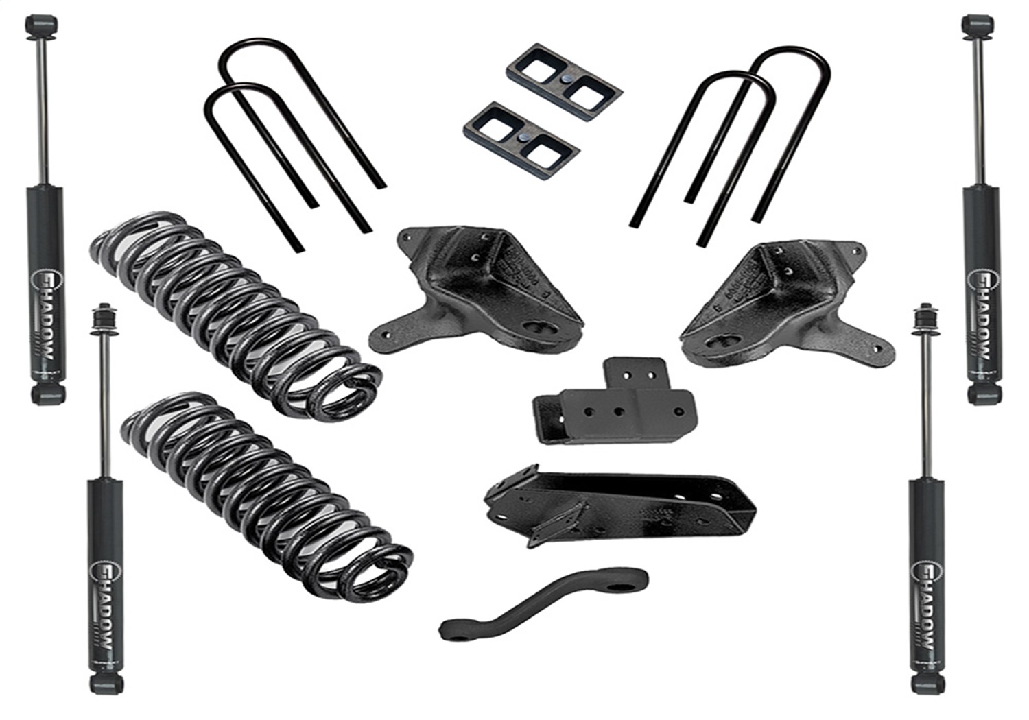 Superlift K378 - 80-96 Ford Bronco 4WD 4in Lift Kit Standard Kit w/  Shocks