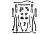 Superlift K199 - 18-23 Jeep Wrangler Unlimited 4in JLU Long Arm Kit - Shadow Shocks