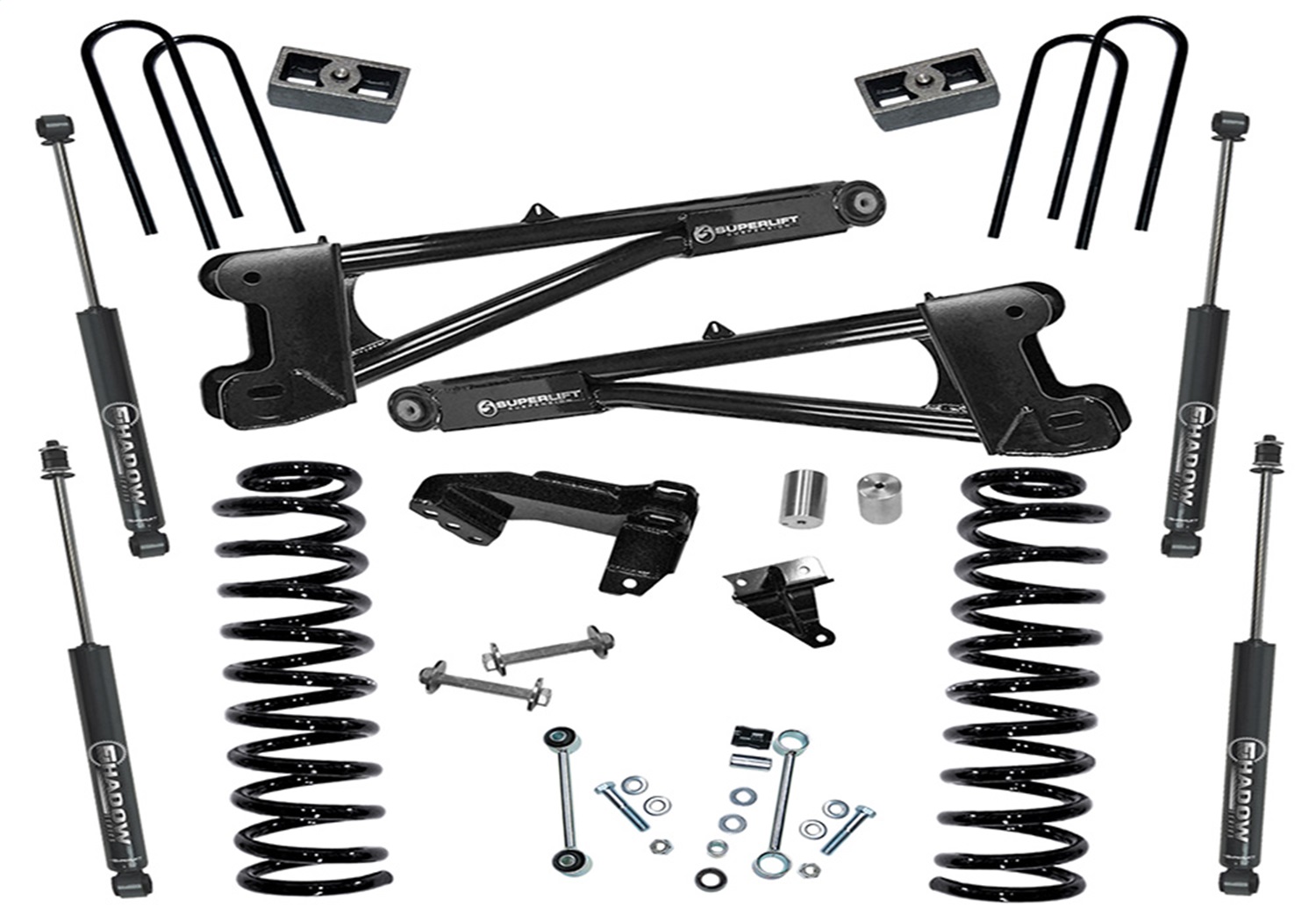 Superlift K987 - 11-16 Ford F-250/F-350 SuperDuty 4WD 4in Lift Kit w/ Repl Radius Arms & Shocks Superlift K987 - 11-16 Ford F-250/F-350 SuperDuty 4WD 4in Lift Kit w/ Repl Radius Arms & Shocks