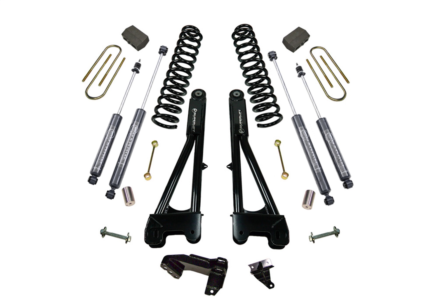 Superlift K987B - 11-16 Ford F-250/F-350 SuperDuty 4WD 4in Lift Kit w/ Repl Radius Arms & Bilstein Shocks