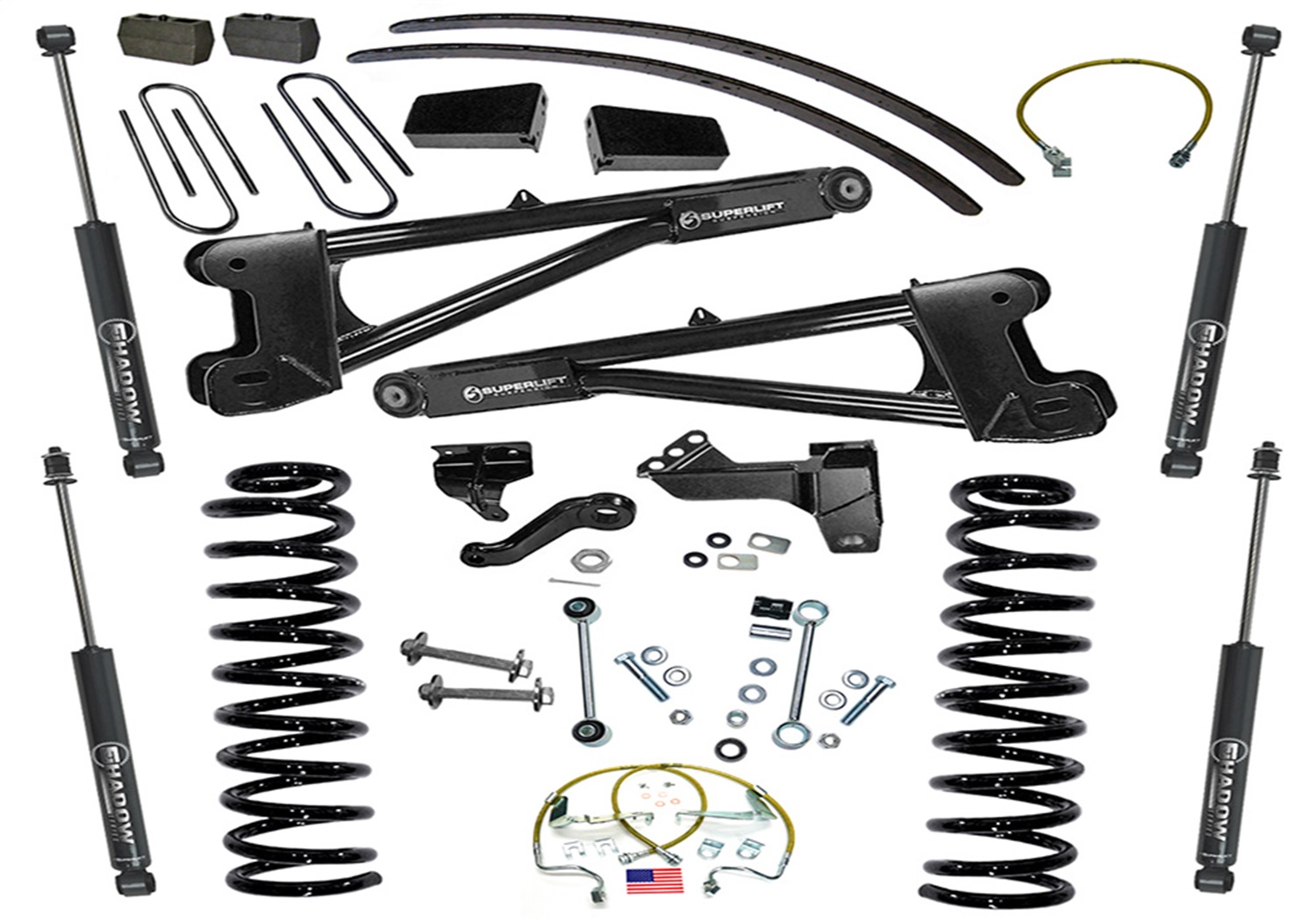 Superlift K985 - 08-10 Ford F-250/F-350 SuperDuty 4WD 8in Lift Kit w/ Repl Radius Arms & Shocks Superlift K985 - 08-10 Ford F-250/F-350 SuperDuty 4WD 8in Lift Kit w/ Repl Radius Arms & Shocks