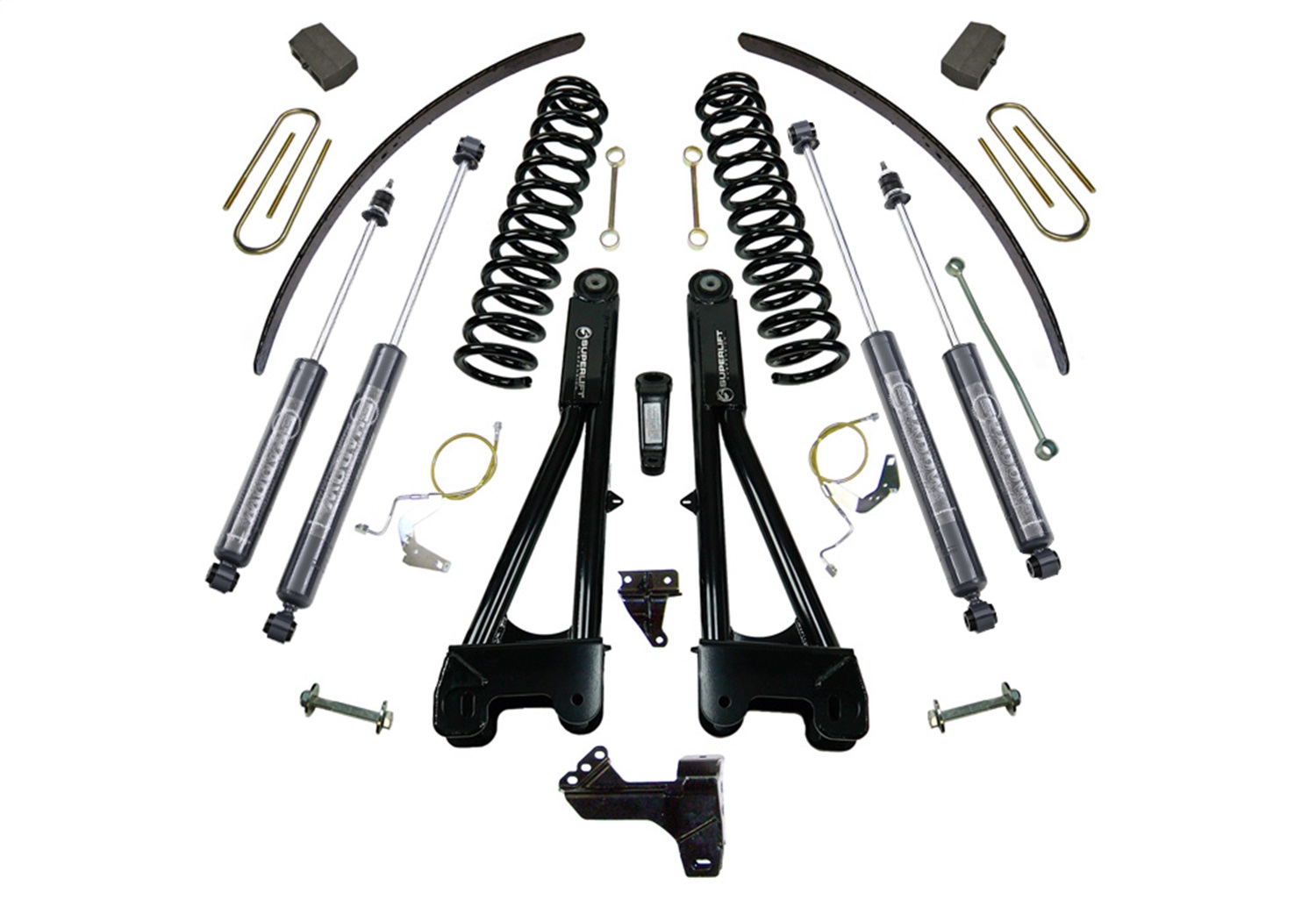Superlift K983B - 08-10 Ford F-250/F-350 SuperDuty 4WD 6in Lift Kit w/ Repl Radius Arms & Bilstein Shocks