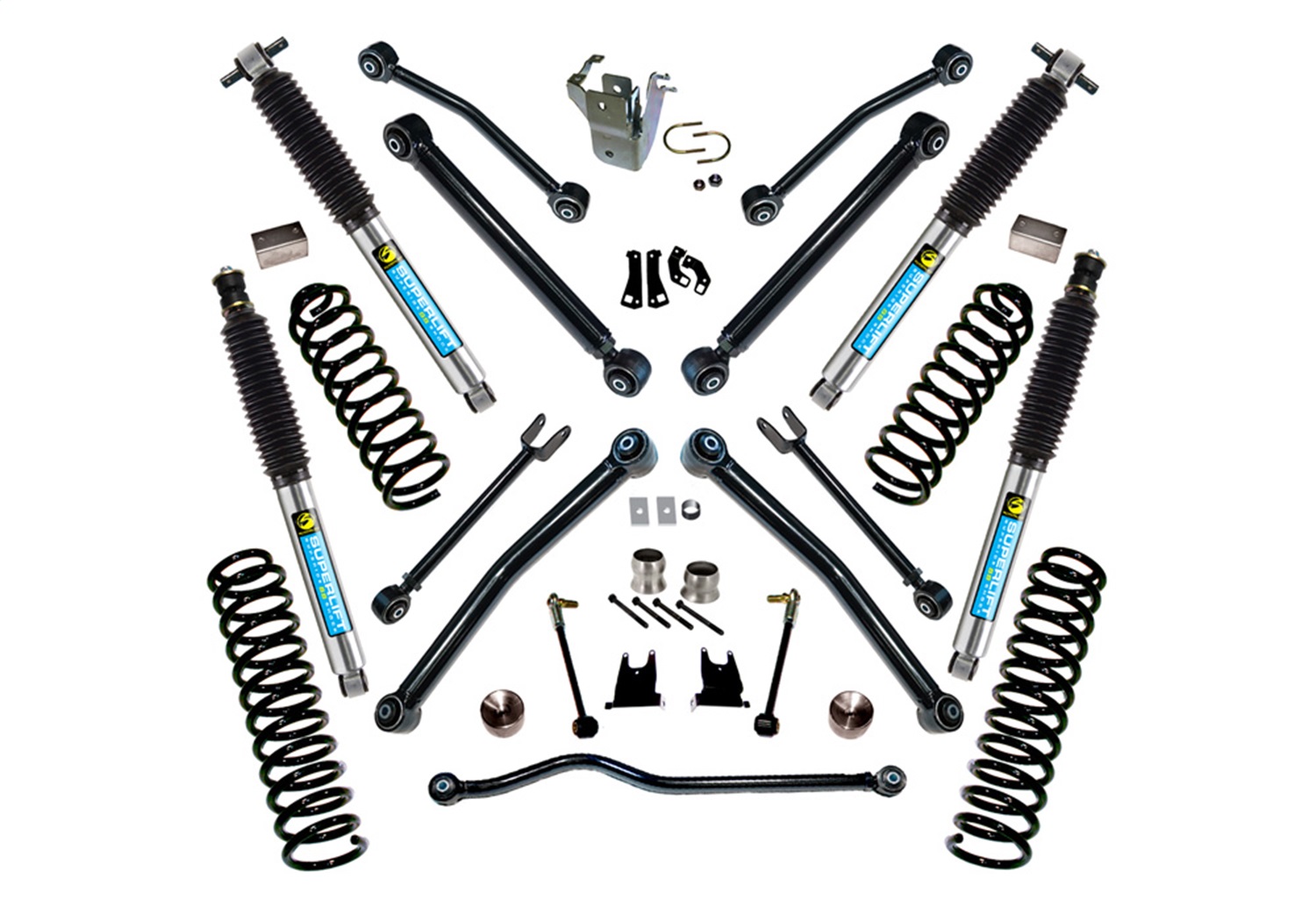 Superlift K997B - 07-18 Jeep Wrangler JK Unlimited 4in Lift Kit w/ Reflex Control Arms & Bilstein Shocks Superlift K997B - 07-18 Jeep Wrangler JK Unlimited 4in Lift Kit w/ Reflex Control Arms & Bilstein Shocks