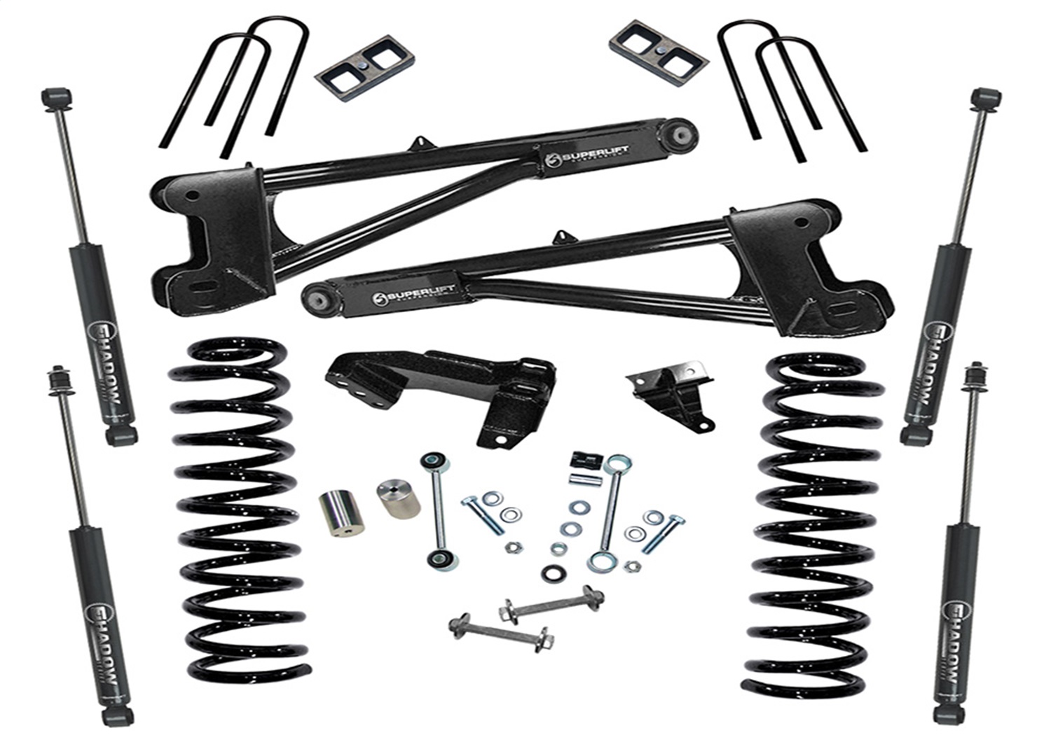Superlift K981 - 08-10 Ford F-250/F-350 SuperDuty 4WD 4in Lift Kit w/ Repl Radius Arms & Shocks Superlift K981 - 08-10 Ford F-250/F-350 SuperDuty 4WD 4in Lift Kit w/ Repl Radius Arms & Shocks