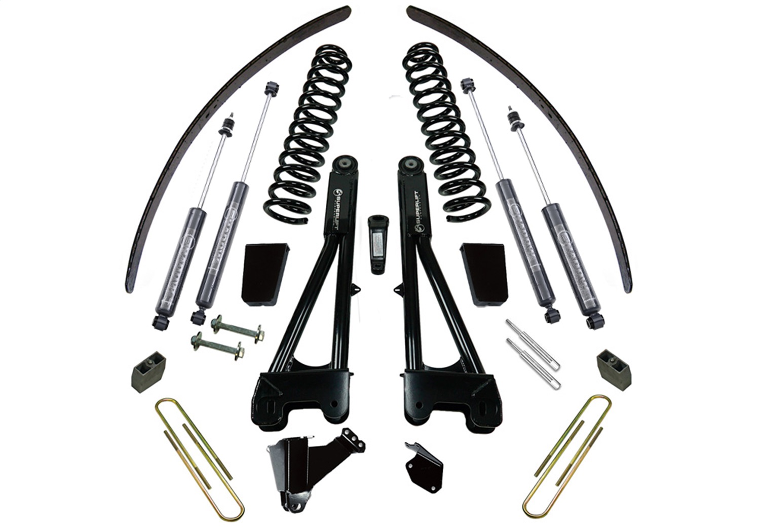 Superlift K979B - 05-07 Ford F-250/F-350 SuperDuty 4WD 8in Lift Kit w/ Repl Radius Arms & Bilstein Shocks