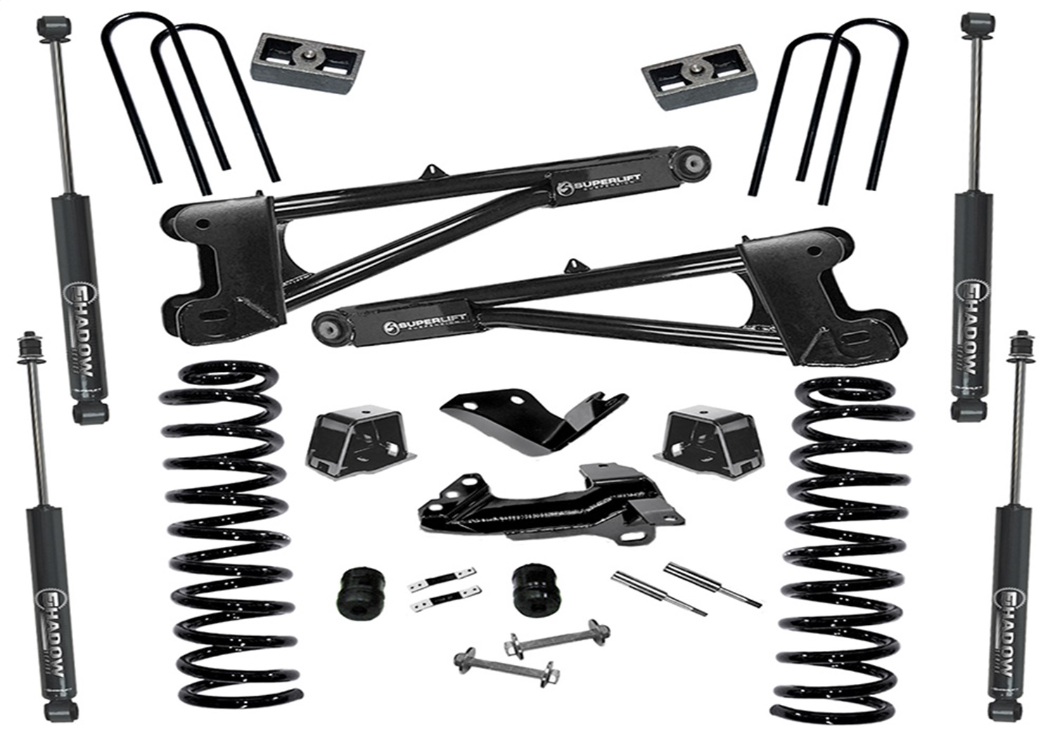Superlift K975 - 05-07 Ford F-250/F-350 SuperDuty 4WD 4in Lift Kit w/ Repl Radius Arms & Shocks Superlift K975 - 05-07 Ford F-250/F-350 SuperDuty 4WD 4in Lift Kit w/ Repl Radius Arms & Shocks