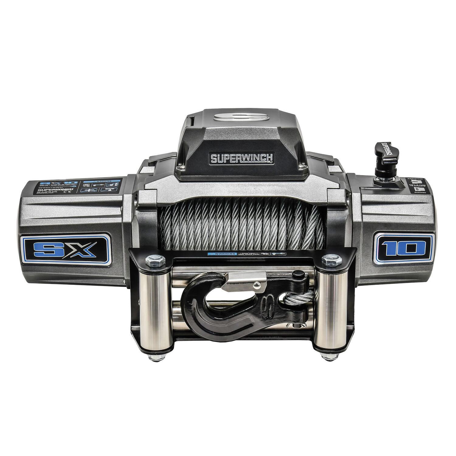 Superwinch 1710200 - 10000 LBS 12V DC 3/8in x 85ft Wire Rope SX 10000 Winch