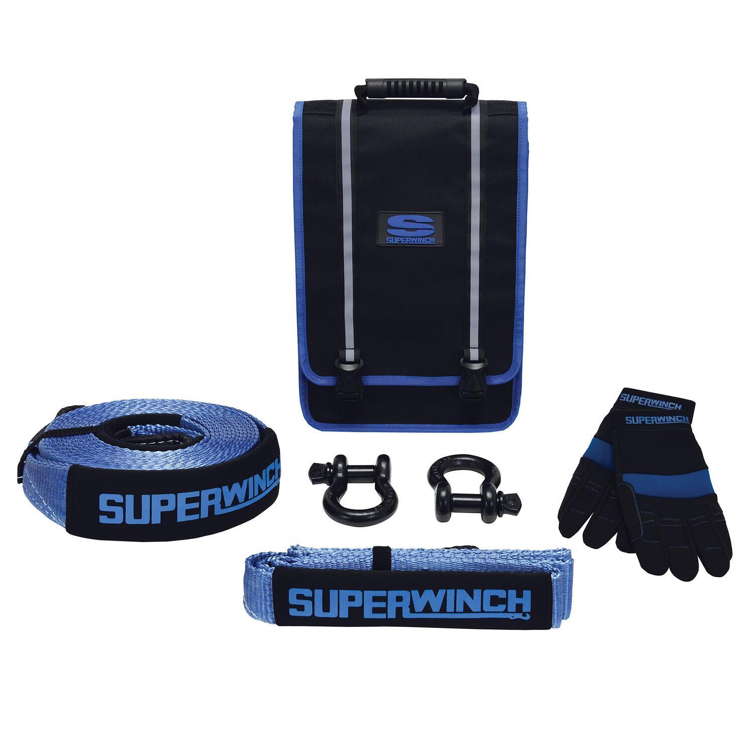 Superwinch 2578 - Getaway Recovery Kit (Incl. Bow Shackles/Tree Trunk Protec/Recovery Strap/Gloves/Bag) Superwinch 2578 - Getaway Recovery Kit (Incl. Bow Shackles/Tree Trunk Protec/Recovery Strap/Gloves/Bag)