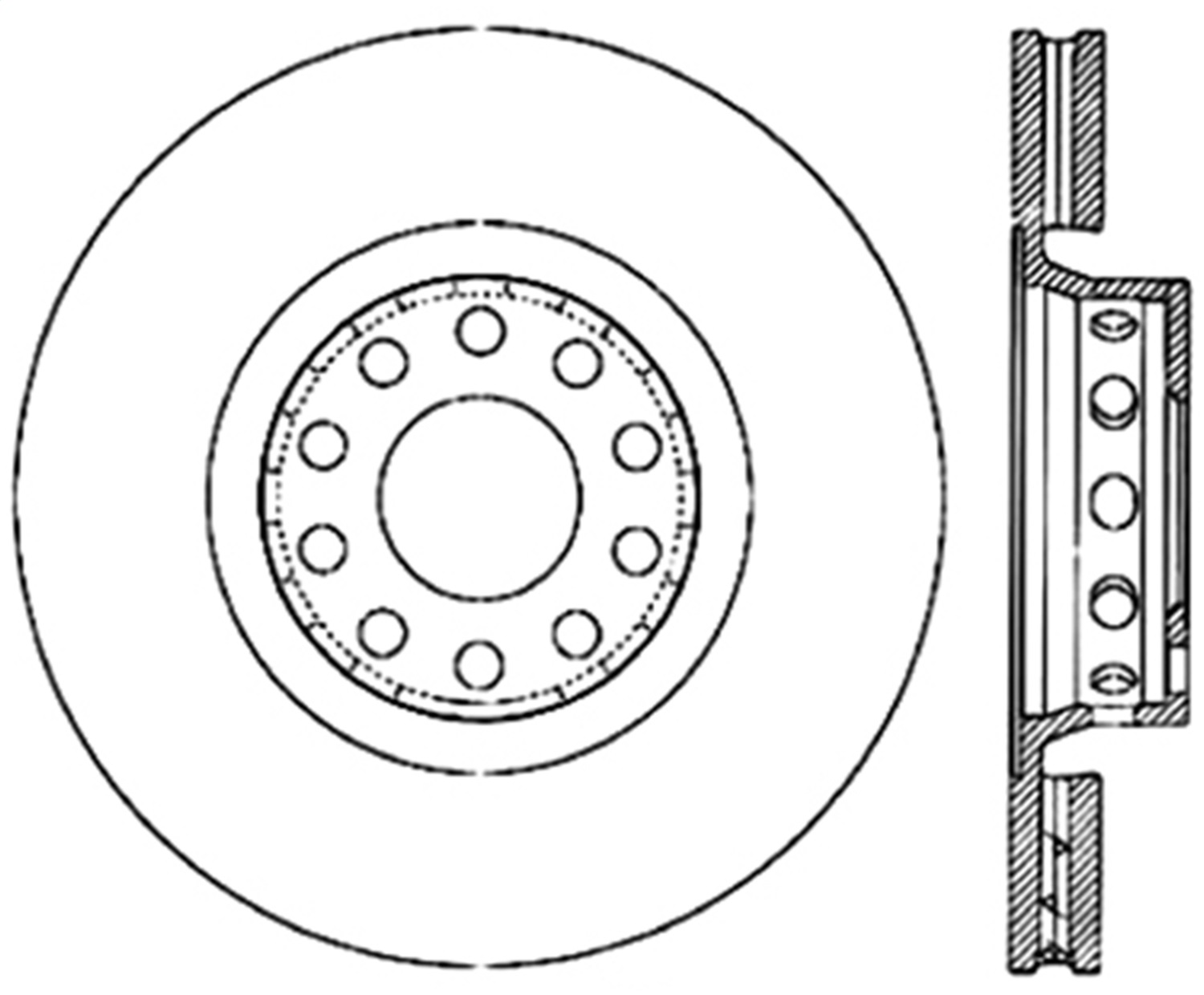 StopTech 126.33040CSR - Sport Slotted Cryo Brake Rotor; Front Right