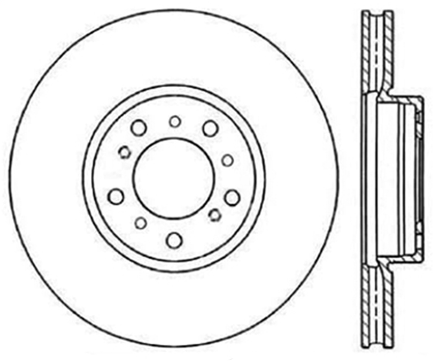 StopTech 126.34058CSL - Power Slot BMW (E46) Front Left Cryo Slotted Rotor