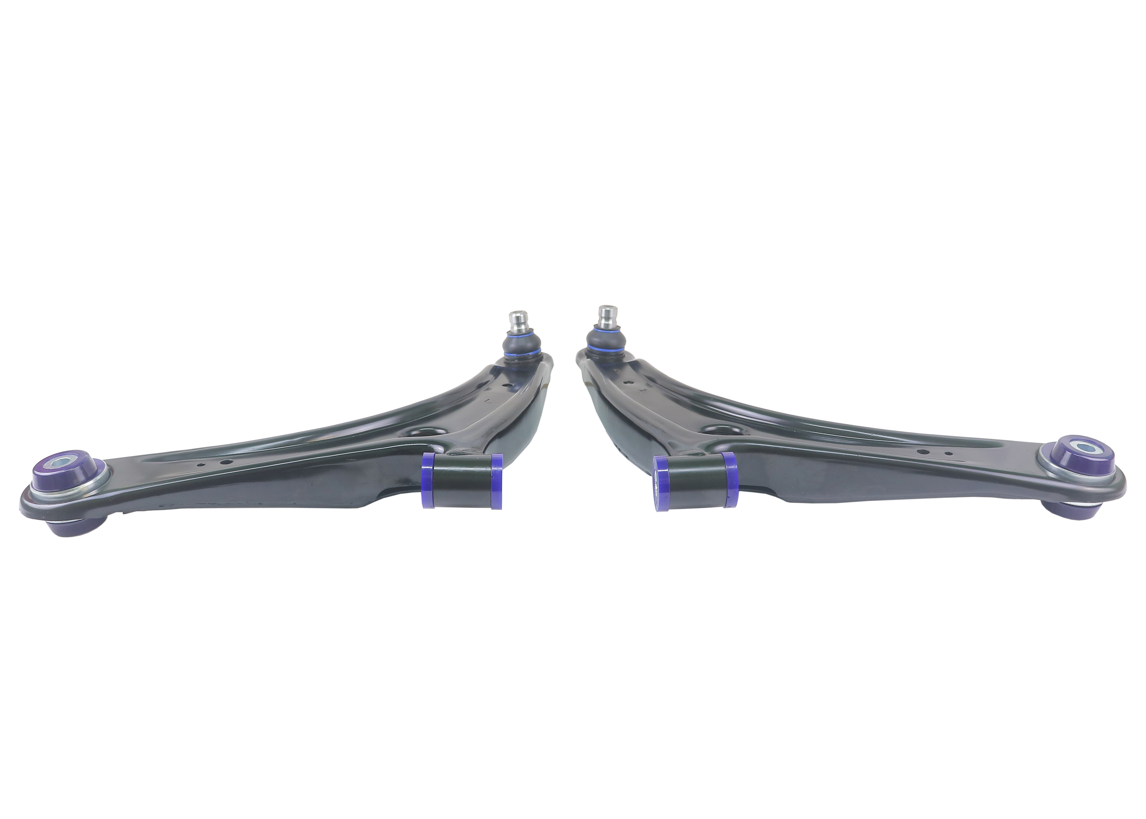 Superpro TRC1023 - 2008 Mitsubishi Lancer GTS Front Lower Control Arm Set w/ Bushings - w/ Positive Caster