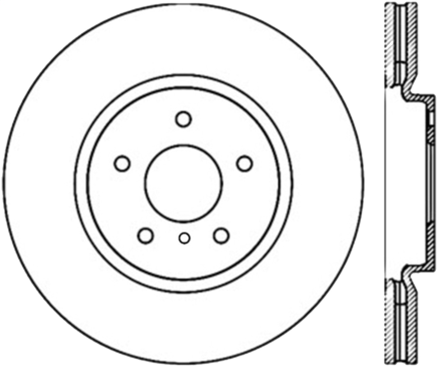 StopTech 126.42100CSL - Power Slot 09 Nissan 370z / 08-09 Infiniti G37 Slotted Front Left CRYO Rotor
