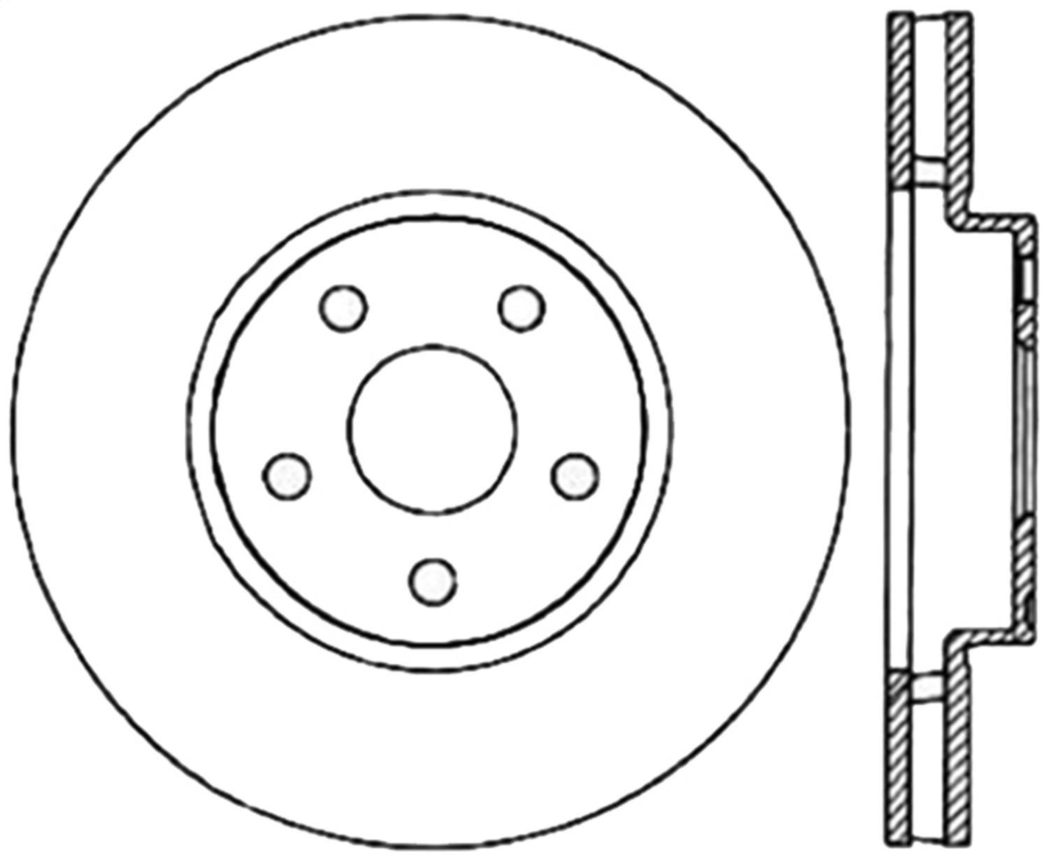 StopTech 126.44095CSL - Sport Slotted Cryo Brake Rotor; Front Left