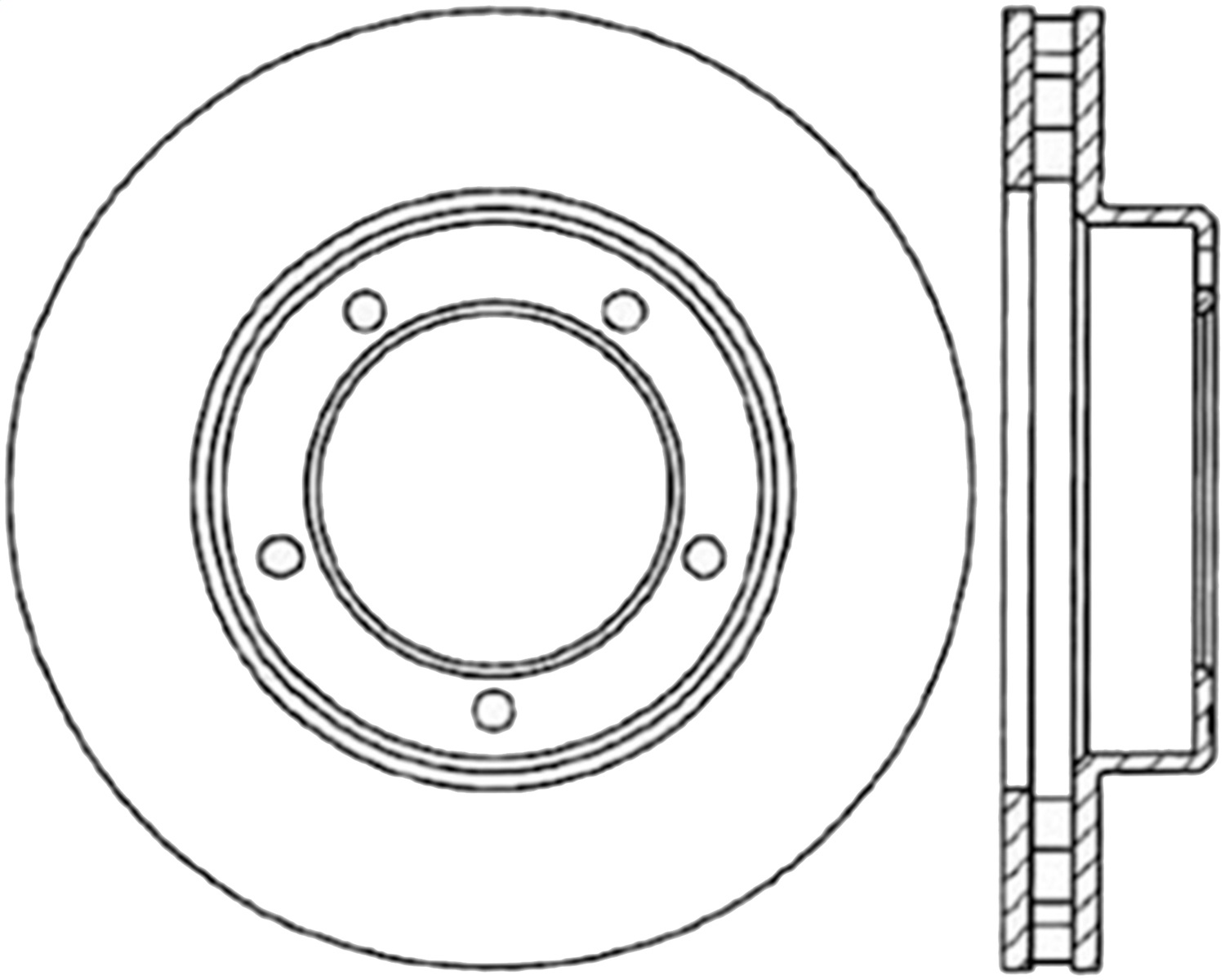 StopTech 126.44086CSL - 98-07 Lexus LX / Toyota Land Cruiser Cryo Slotted Front Left Sport Brake Rotor