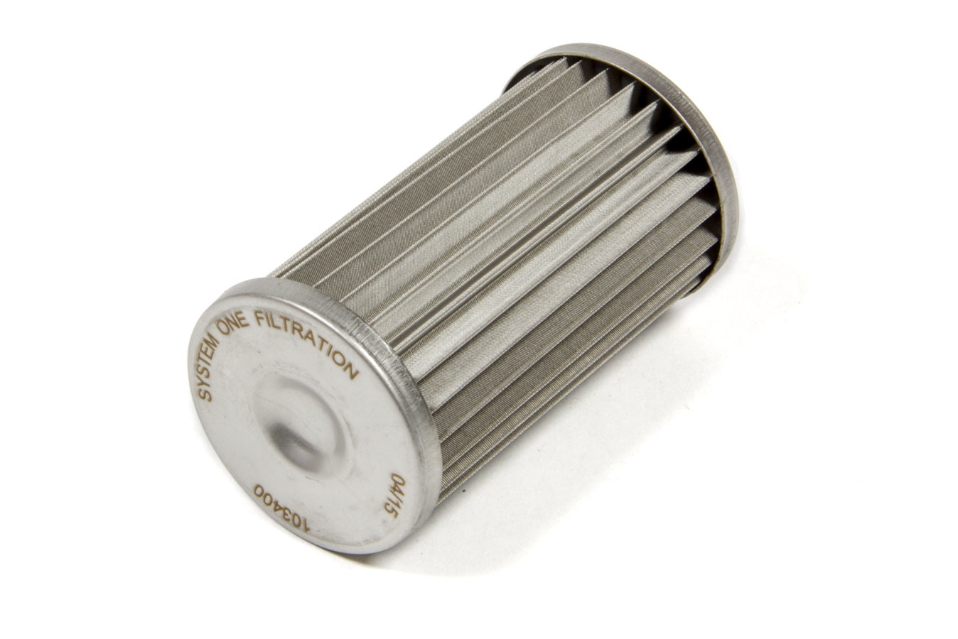 System One 208-103400 - Fuel Filter Element - 30 Micron - Stainless Element -  Medium Billet In-Line Fuel Filters - Each