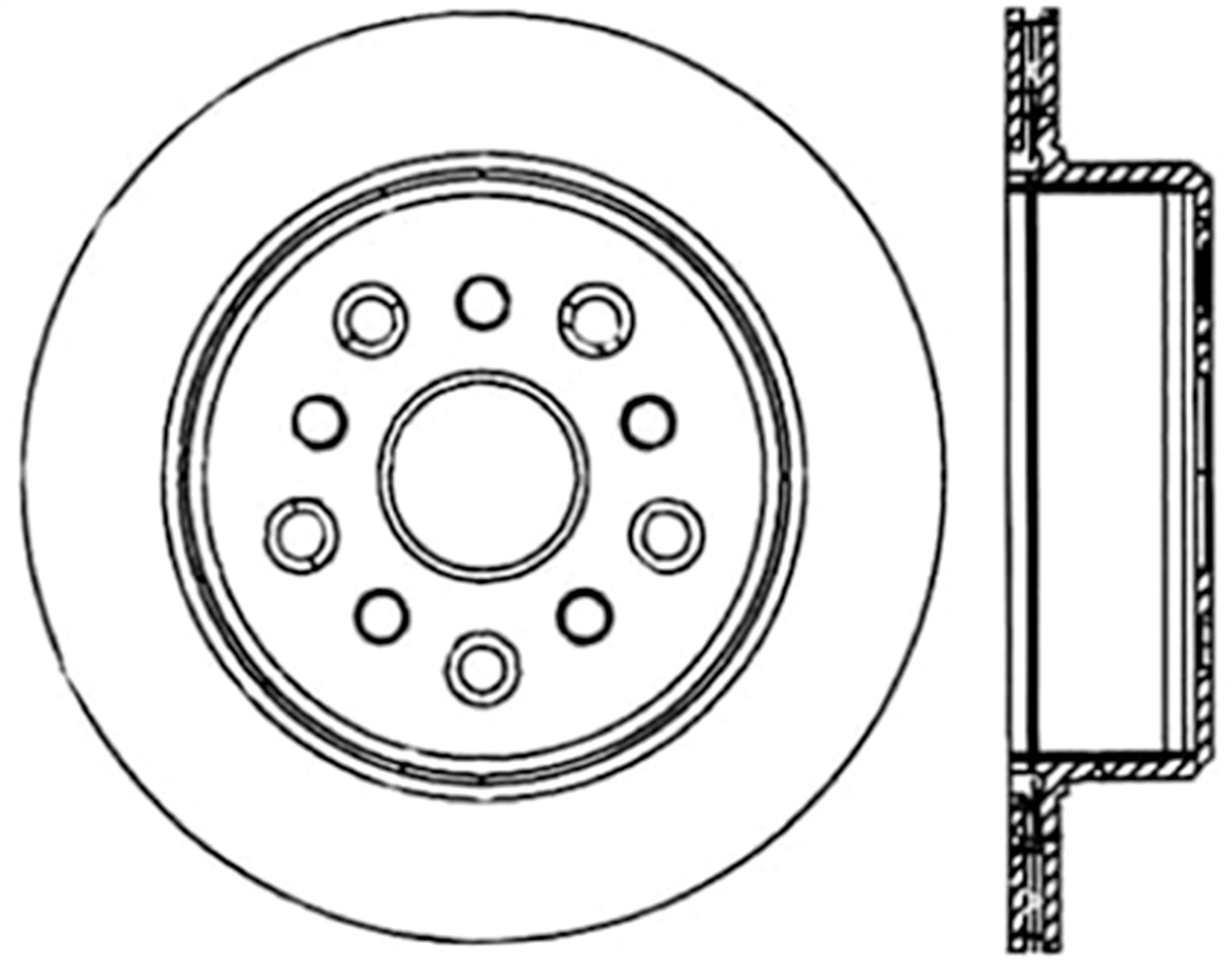 StopTech 126.44105CSR - Power Slot 5/93-98 Supra Turbo Rear Right SportStop CRYO Slotted Rotor