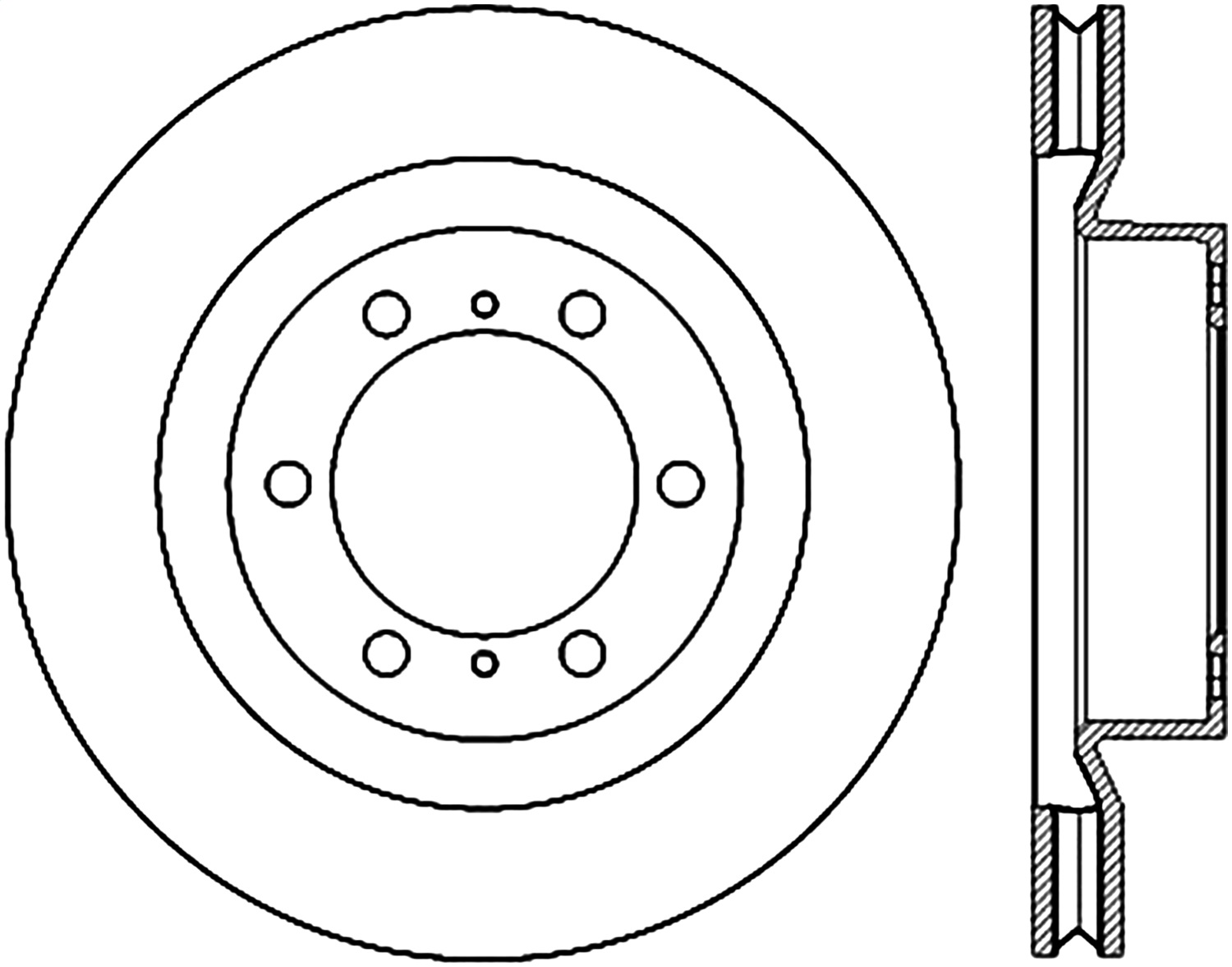 StopTech 126.44174CSL - 15-17 Lexus GX Front Slotted Left Cryo Rotor