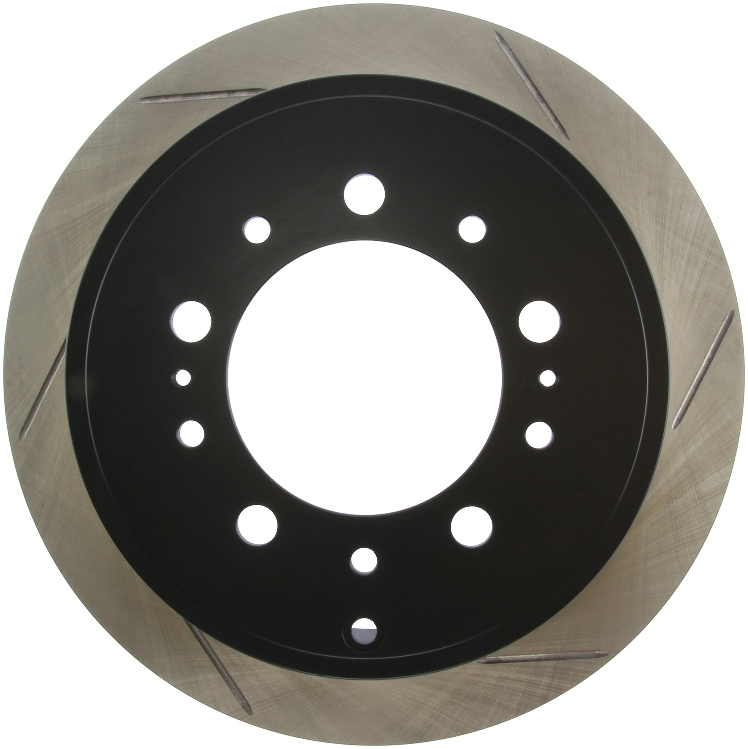 StopTech 126.44157SL - Power Slot 08-09 Lexus LX450/470/570 / 07-09 Toyota Tundra Slotted Left Rear Rotor