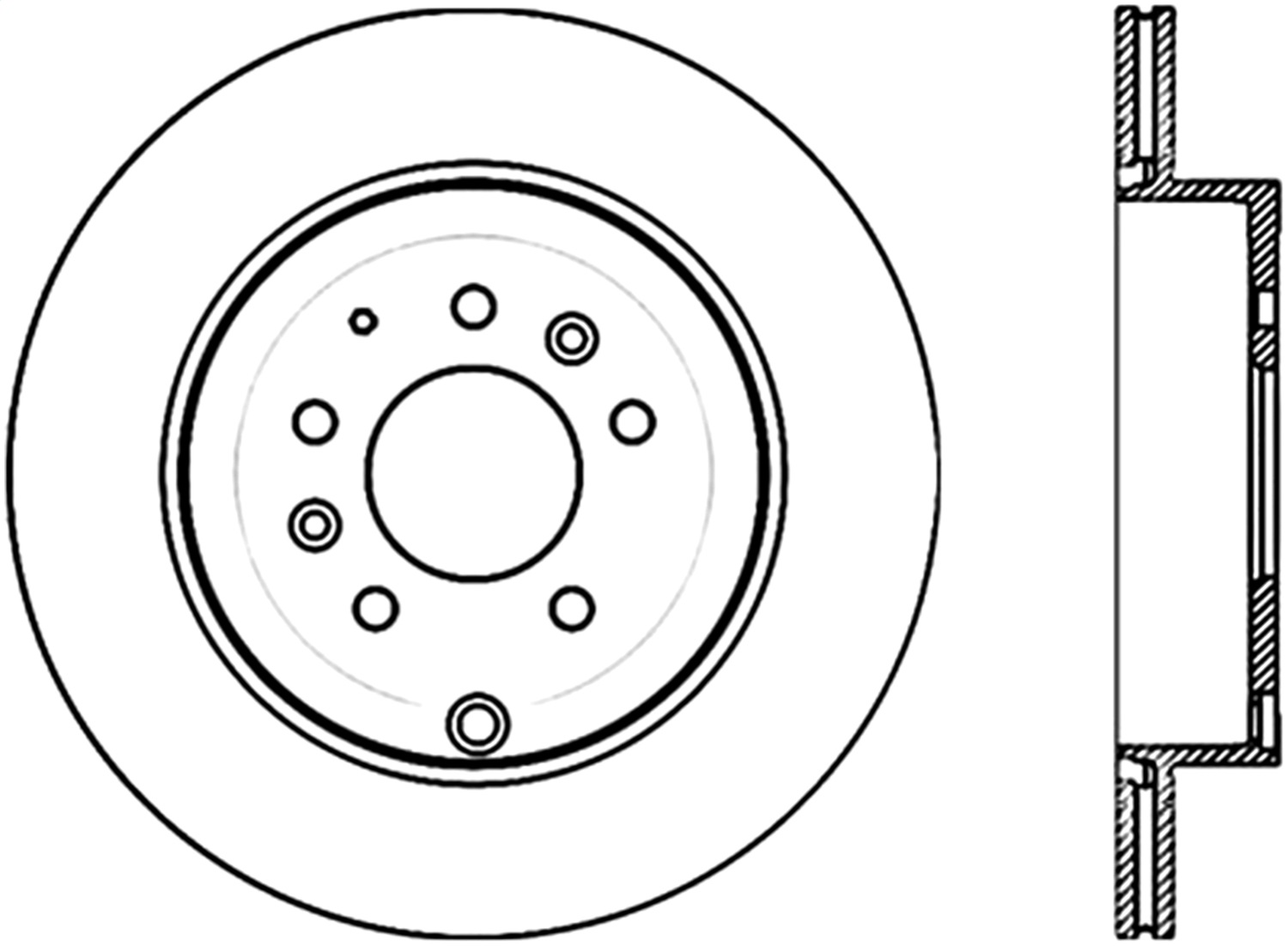 StopTech 126.45079CSL - Sport Slotted Cryo Brake Rotor; Rear Left StopTech 126.45079CSL - Sport Slotted Cryo Brake Rotor; Rear Left