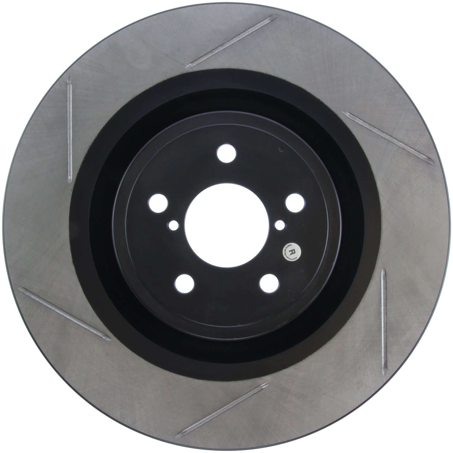 StopTech 126.47019SR - Power Slot 04 STi Front Right SportStop Slotted Rotor