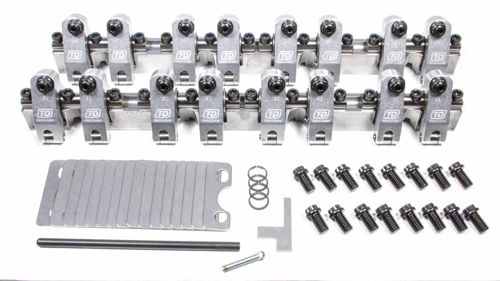 T&D Machine 2319-150/150 - SBC Shaft Rocker Arm Kit 1.50/1.50 Ratio T&D Machine 2319-150/150 - SBC Shaft Rocker Arm Kit 1.50/1.50 Ratio