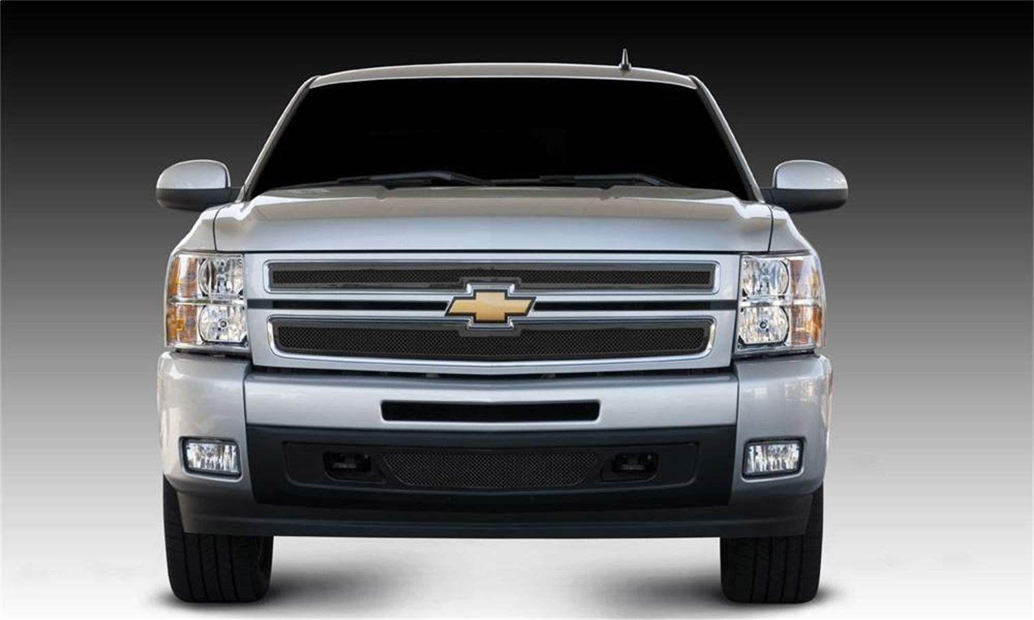 T-Rex 51110 - 2 Pc Small Mesh Mild Steel Upper Class Grille Overlay