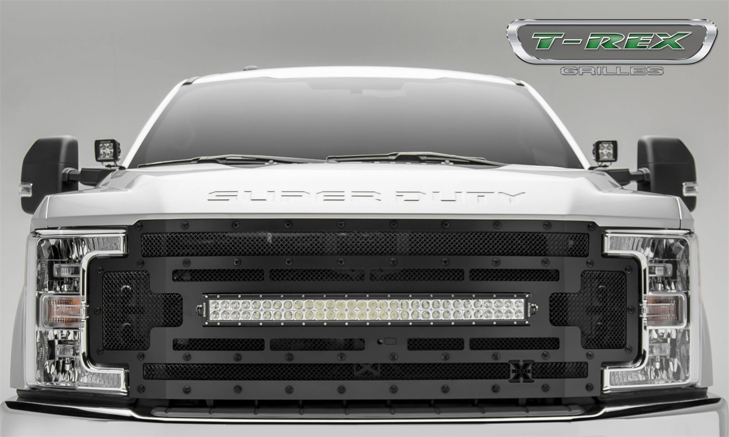 T-Rex 6315371-BR - 1 Pc Small Mesh Mild Steel Stealth Torch Grille Replacement - Includes Universal Wiring Harness T-Rex 6315371-BR - 1 Pc Small Mesh Mild Steel Stealth Torch Grille Replacement - Includes Universal Wiring Harness