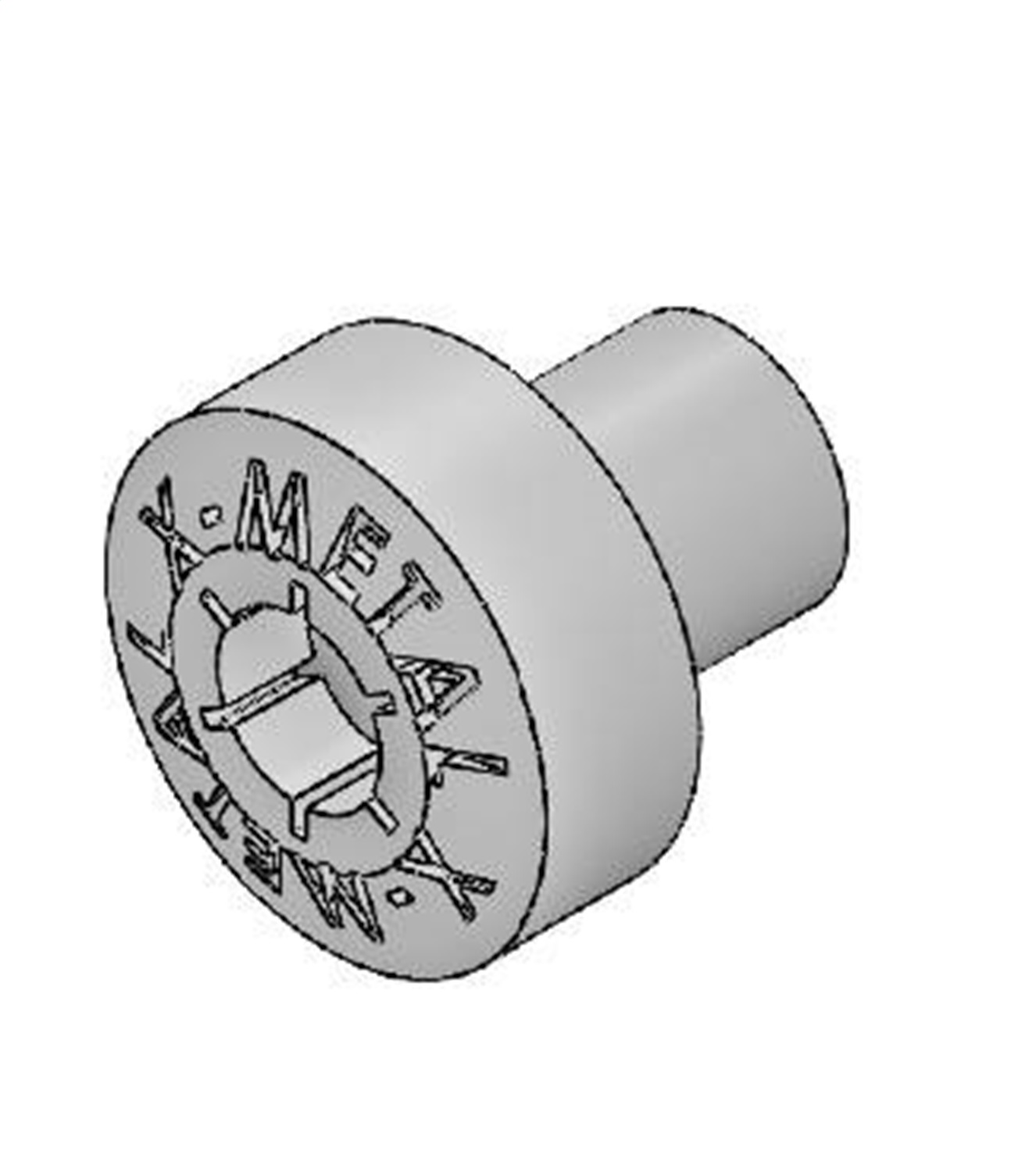 T-Rex 6710000-2 - Universal X-Metal Studs, Chrome, Plastic, 10 Pc, Bolt-On,  - PN #