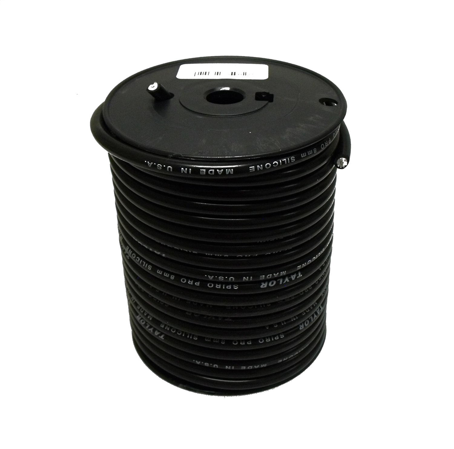 Taylor Cable 35072 - 8mm Spiro-Pro 100 ft. Spool Black