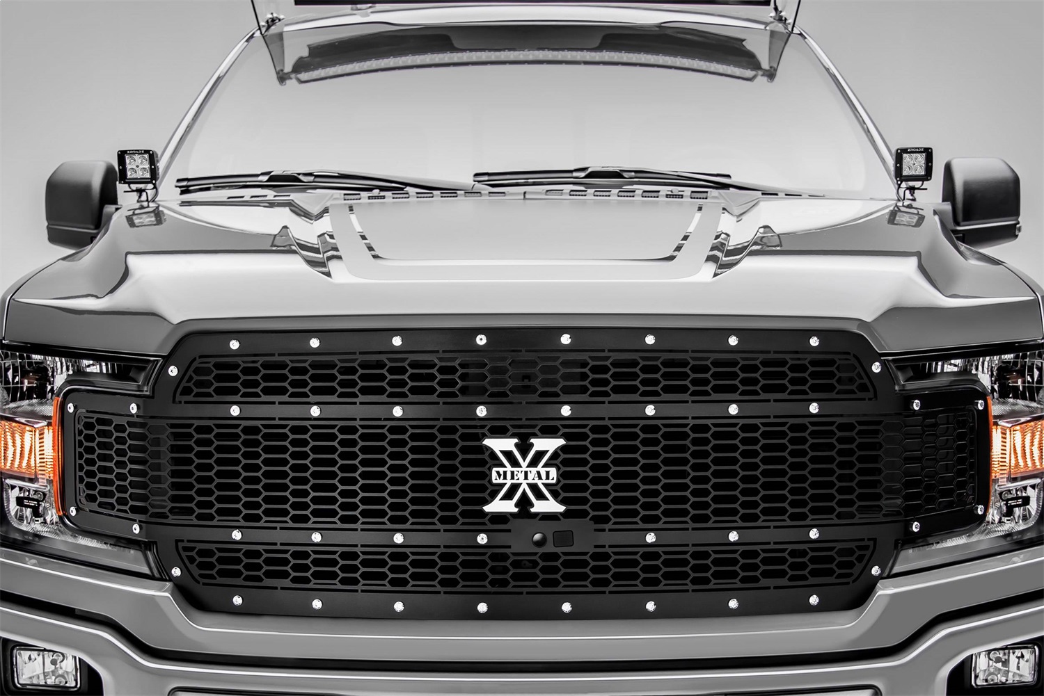 T-Rex 7715891 - 1 Pc Laser Cut Pattern Mild Steel Laser X Grille Replacement