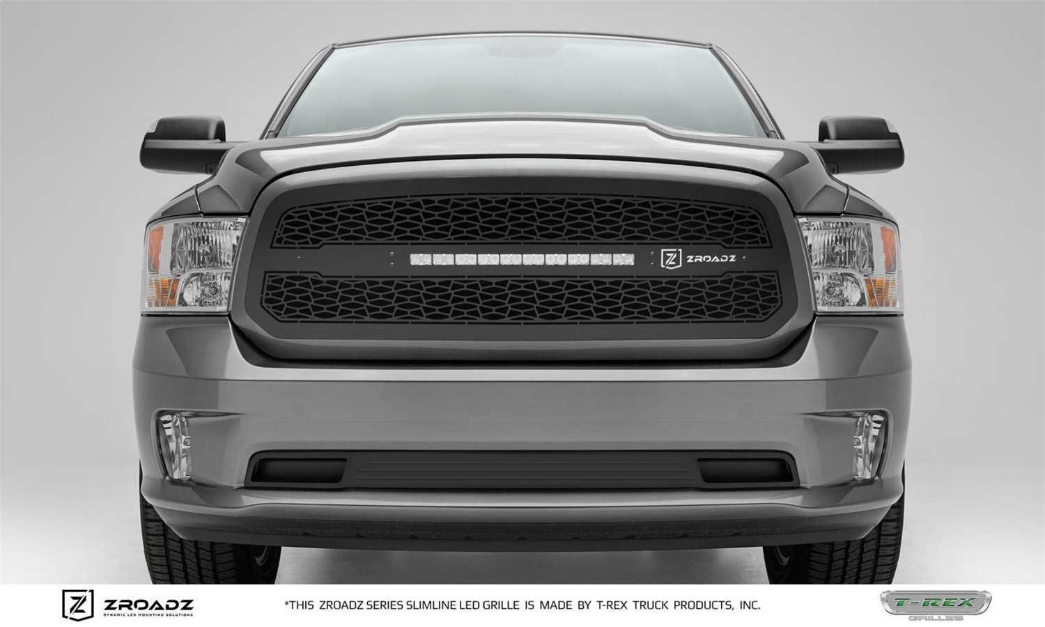 T-Rex Z314581 - 2013-2018 Ram 1500 ZROADZ Grille, Black, 1 Pc, Insert, Incl. (1) 20 inch LED - PN #