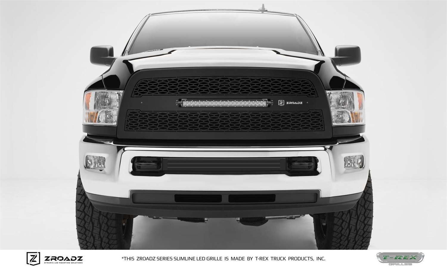 T-Rex Z314521 - 2013-2018 Ram 2500, 3500 ZROADZ Grille, Black, 1 Pc, Replacement, Incl. (1) 20 inch LED - PN #