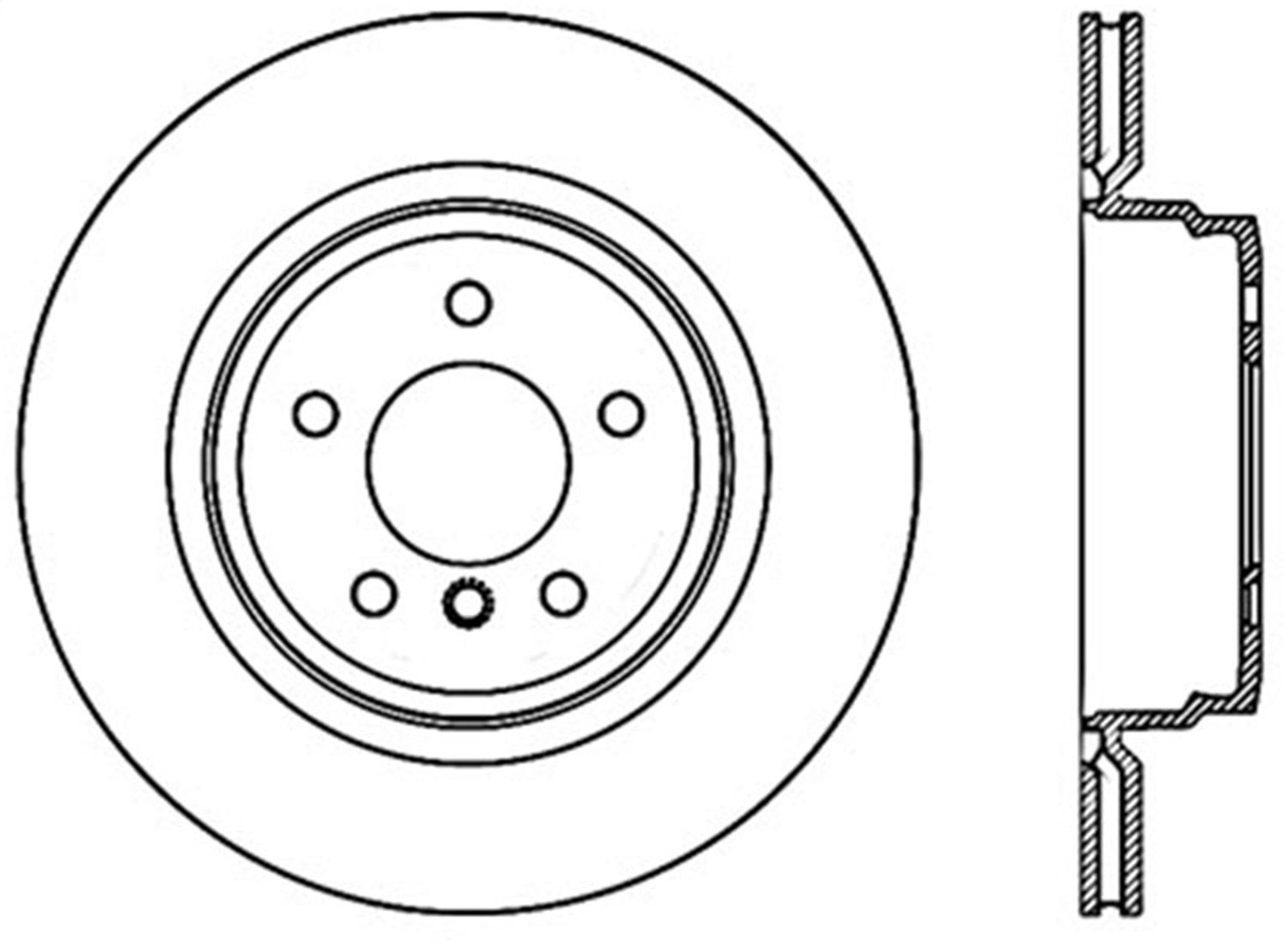 StopTech 127.34080CL - Sport Cryo Drilled & Slotted Brake Rotor; Rear Left