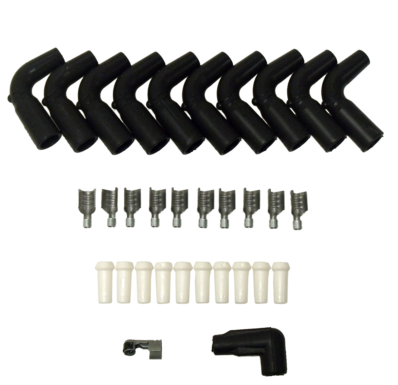 Taylor Cable 46067 - Ls/Lt/Vortec Coil/Dist Boot/Terminal Kit 90 Degree