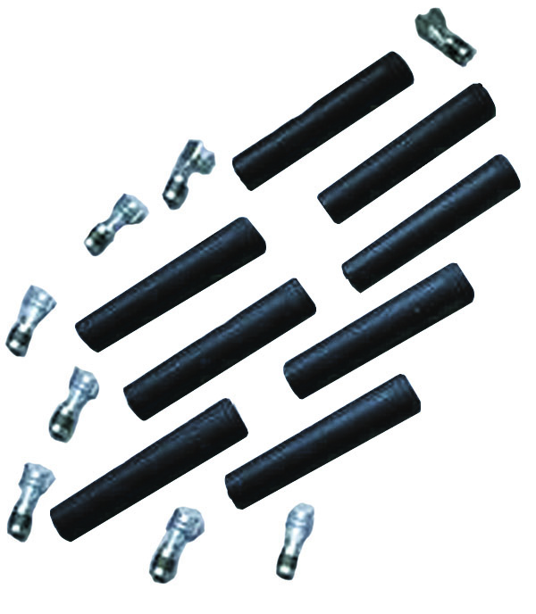 Taylor Cable 46003 - 180 Degree Boot/Terminal Kit Black
