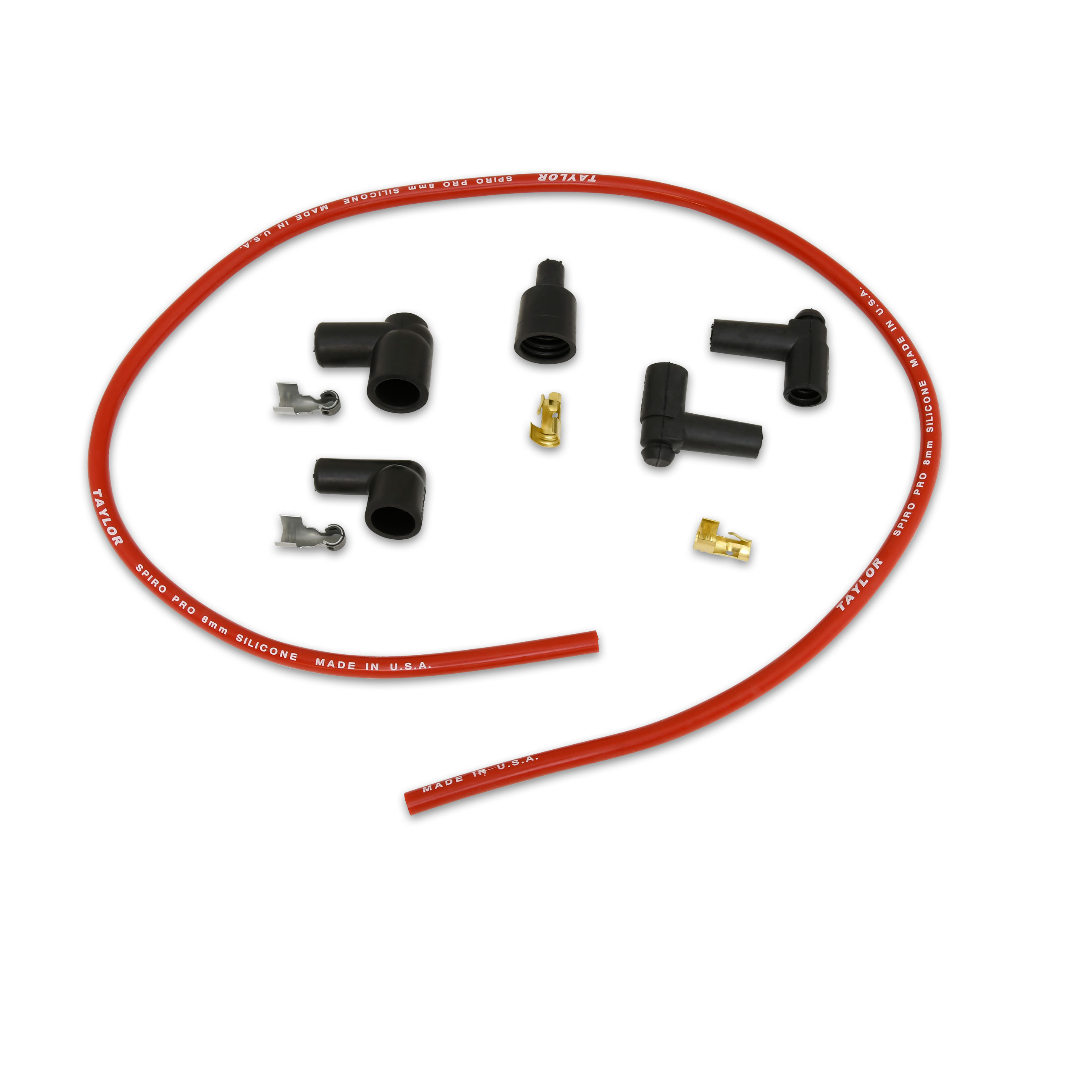 Taylor Cable 45429 - 8mm Spiro-Pro Repair Kit Coil Red