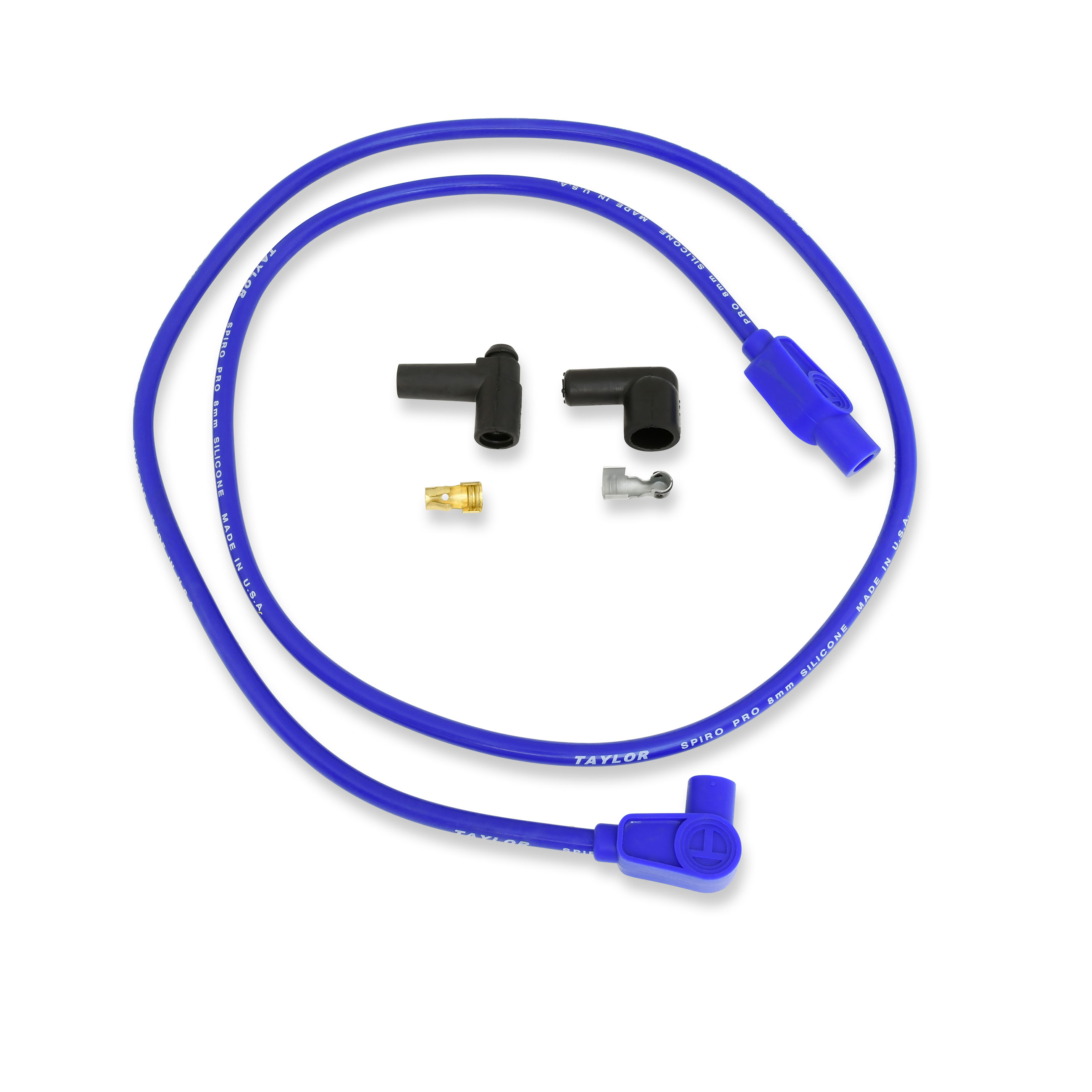 Taylor Cable 45463 - 8mm Spiro-Pro Repair Kit 90 Degree/180 Degree Blue