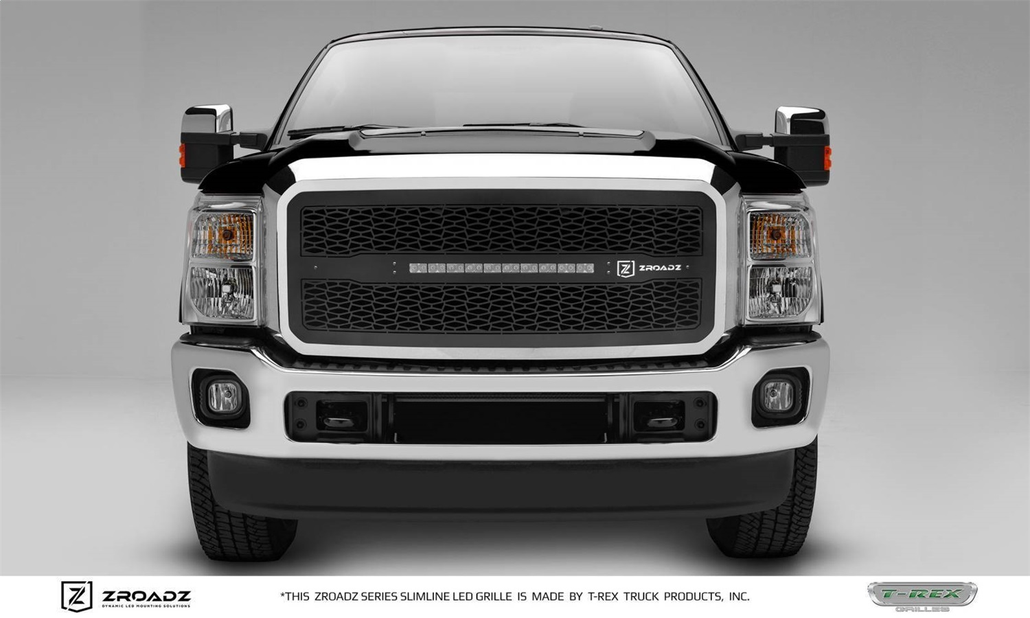 T-Rex Z315461 - 2011-2016 Super Duty ZROADZ Grille, Black, 1 Pc, Insert, Incl. (1) 20 inch LED - PN #
