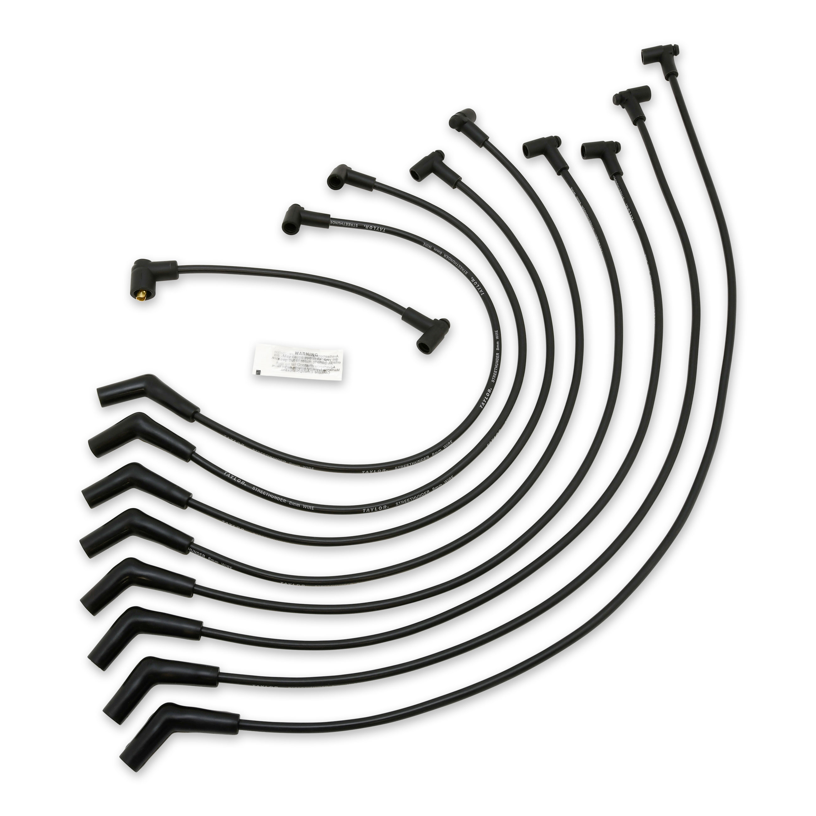 Taylor Cable 51063 - StreeThunder Custom 8 Cyl Black Wire Set