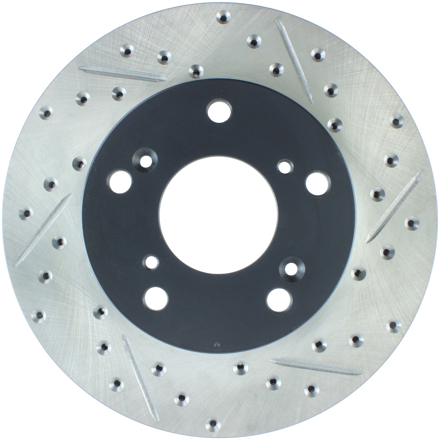 StopTech 127.40056L - 02-06 Acura RSX Slotted & Drilled Left Front Rotor