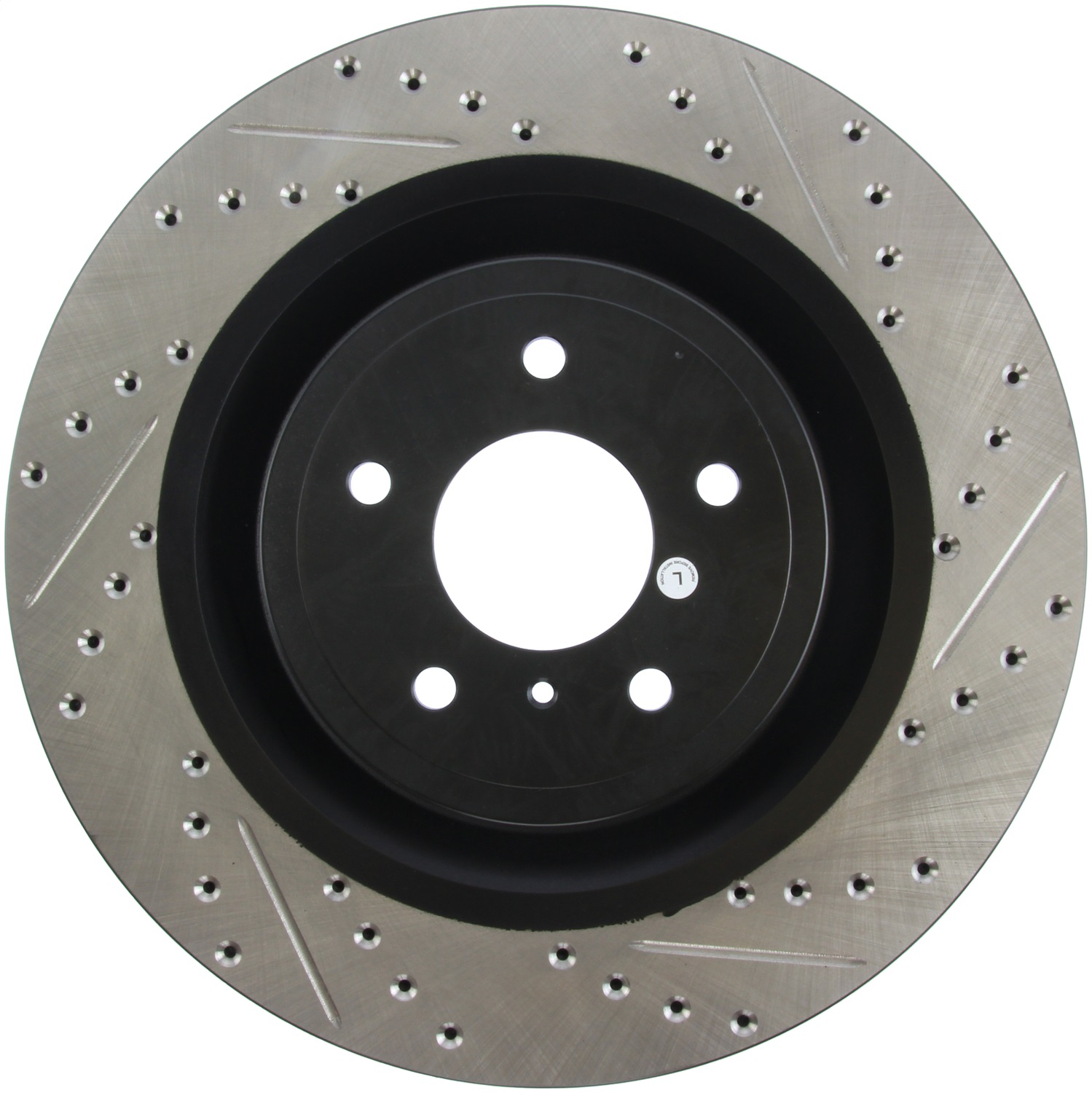 StopTech 127.42100L - Infiniti G37 / Nissan 370Z SportStop Slotted & Drilled Front Left Rotor