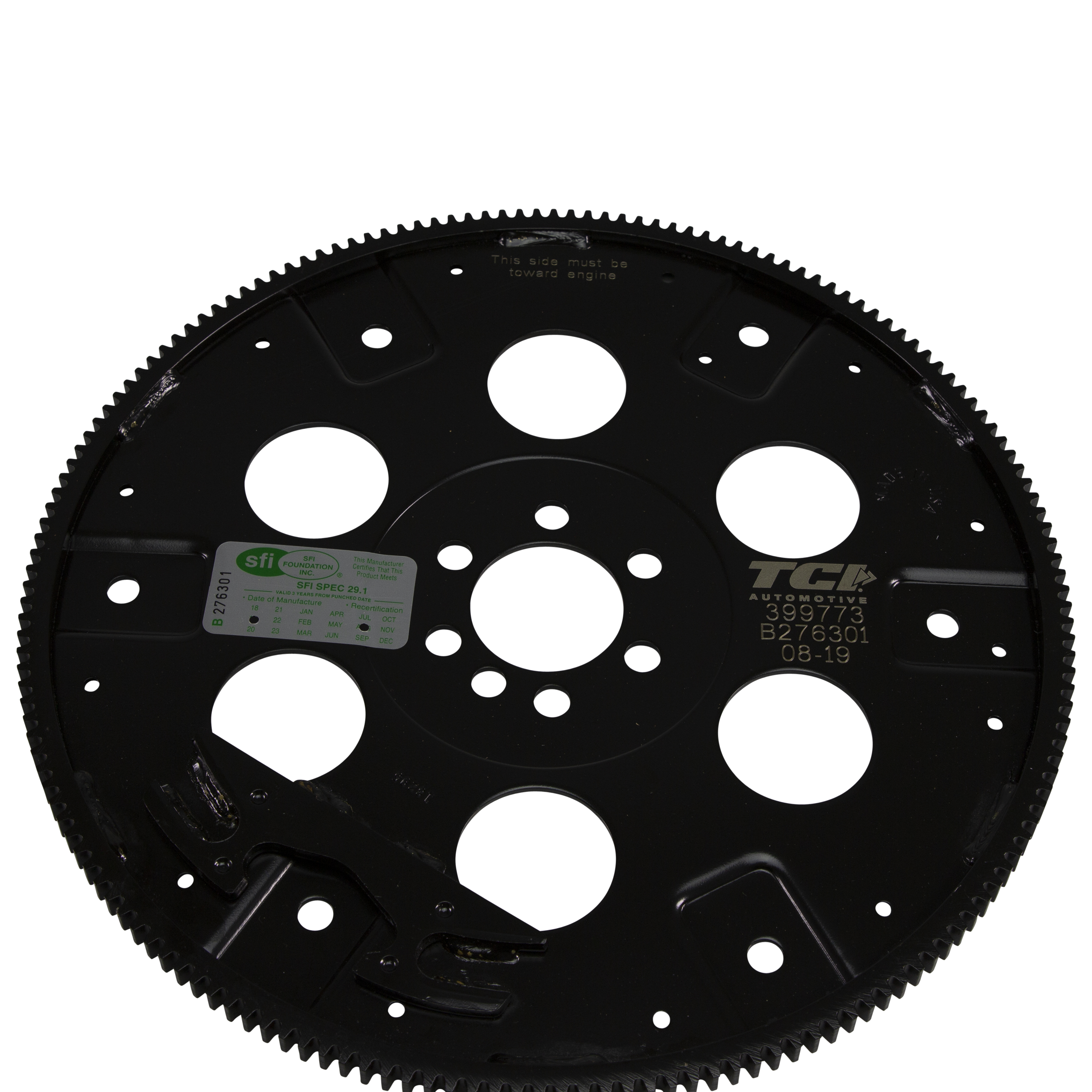 TCI 399773 - Chevrolet 1-Piece Rear Main SBC ('86-'99) ; External Balance; Dual Bolt Pattern TCI 399773 - Chevrolet 1-Piece Rear Main SBC ('86-'99) ; External Balance; Dual Bolt Pattern